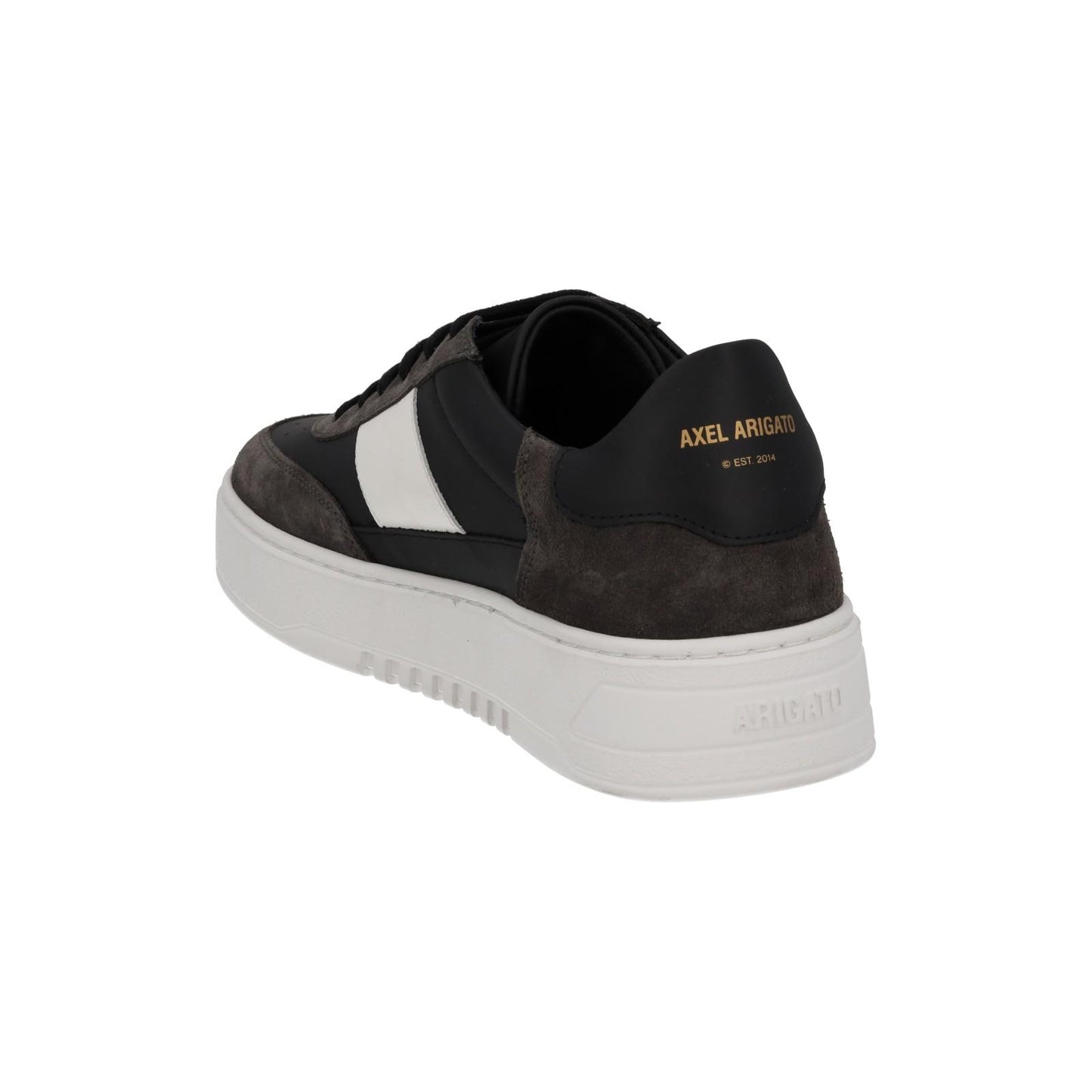 AXEL ARIGATO Men's Black & White Leather Lace-Up Orbit Trainers UK6 RRP230 NEW