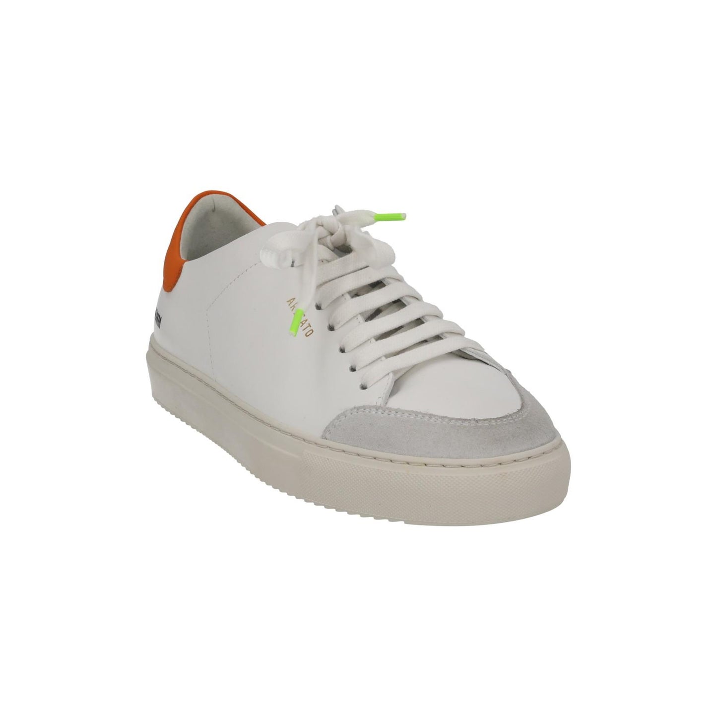 AXEL ARIGATO White & Orange Leather Clean 90 Triple Trainers UK5 RRP220 NEW