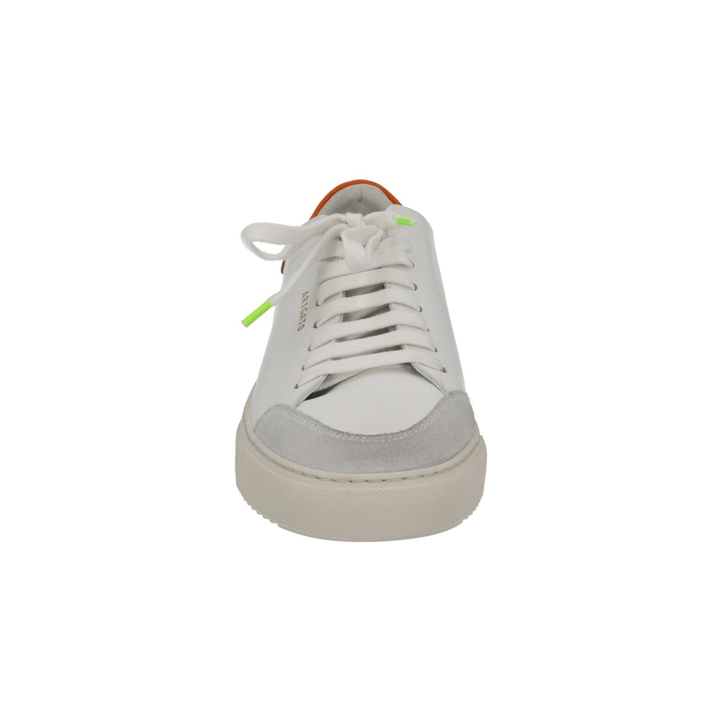 AXEL ARIGATO White & Orange Leather Clean 90 Triple Trainers UK5 RRP220 NEW