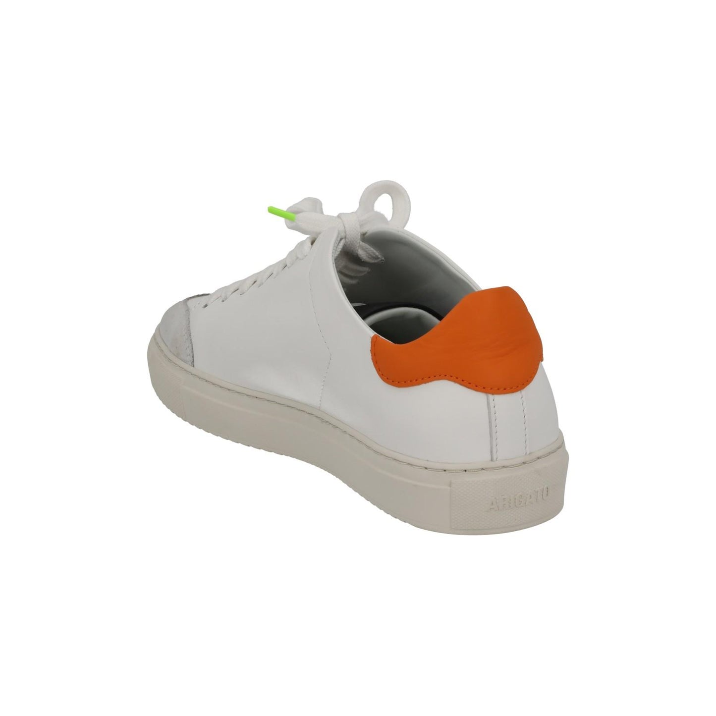 AXEL ARIGATO White & Orange Leather Clean 90 Triple Trainers UK5 RRP220 NEW