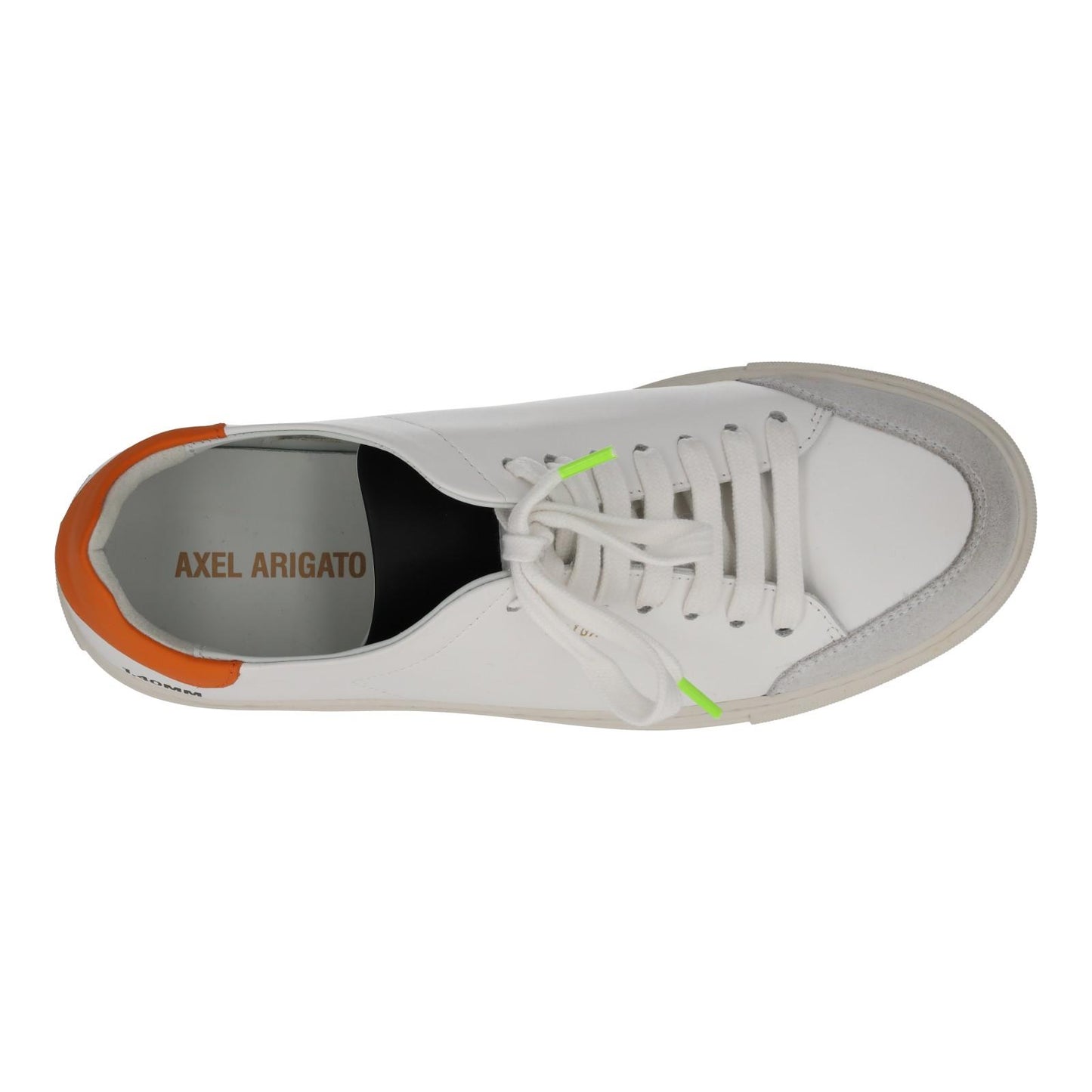 AXEL ARIGATO White & Orange Leather Clean 90 Triple Trainers UK5 RRP220 NEW