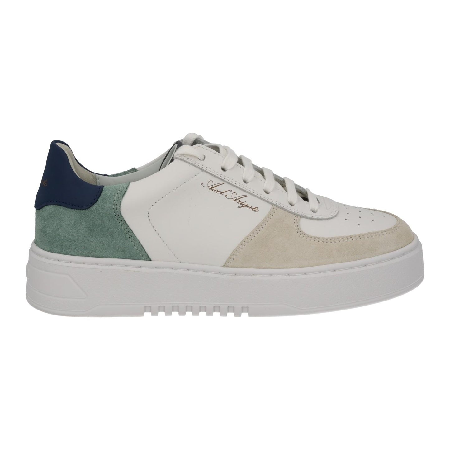 AXEL ARIGATO Men's White Suede Lace-Up Low Top Orbit Trainers UK6 RRP230 NEW