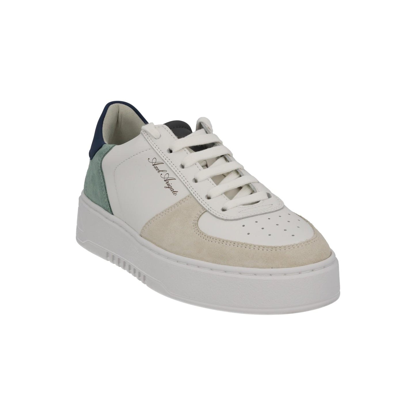 AXEL ARIGATO Men's White Suede Lace-Up Low Top Orbit Trainers UK6 RRP230 NEW