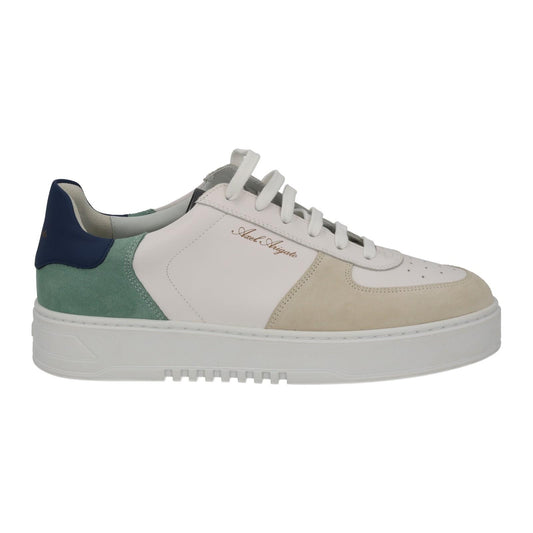 AXEL ARIGATO Men's White Suede Lace-Up Low Orbit Trainers Size UK10 RRP230 NEW