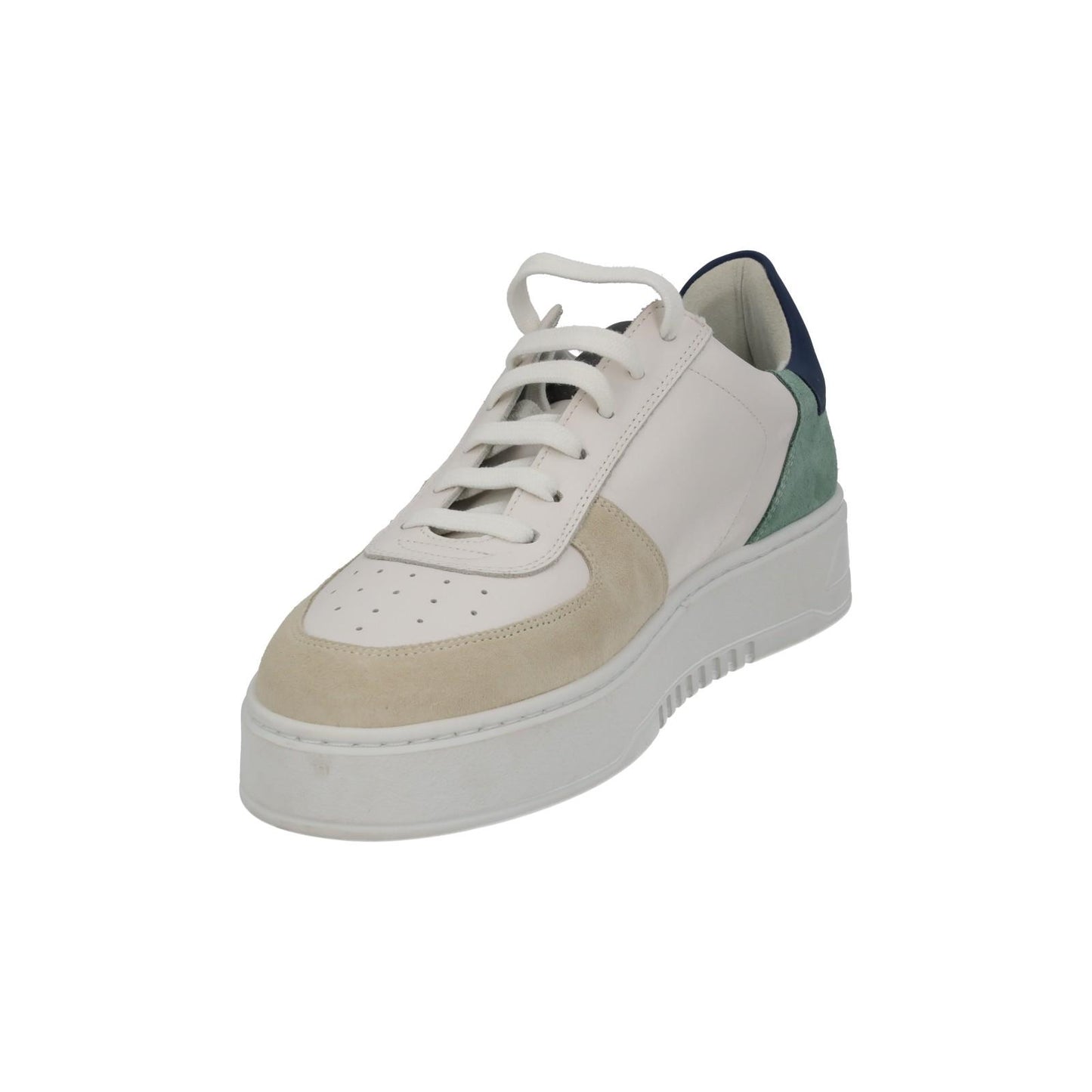 AXEL ARIGATO Men's White Suede Lace-Up Low Orbit Trainers Size UK10 RRP230 NEW
