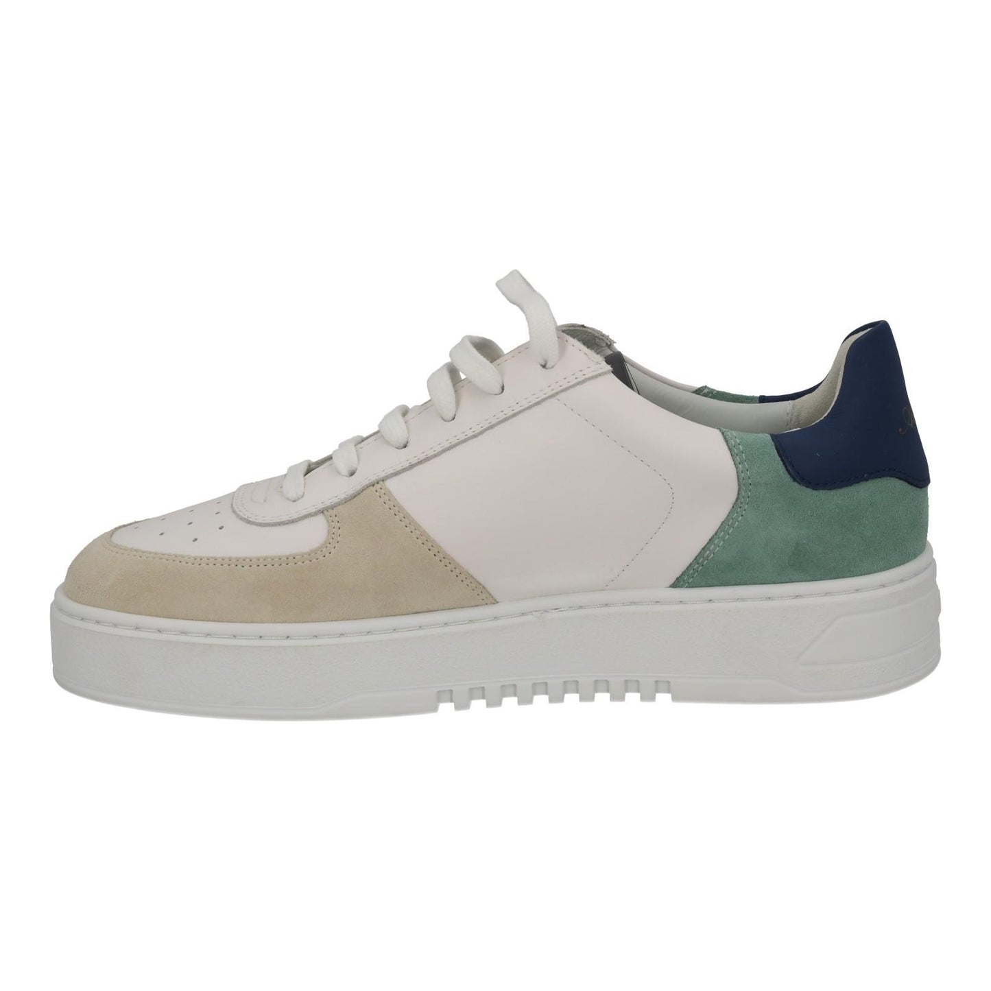 AXEL ARIGATO Men's White Suede Lace-Up Low Orbit Trainers Size UK10 RRP230 NEW