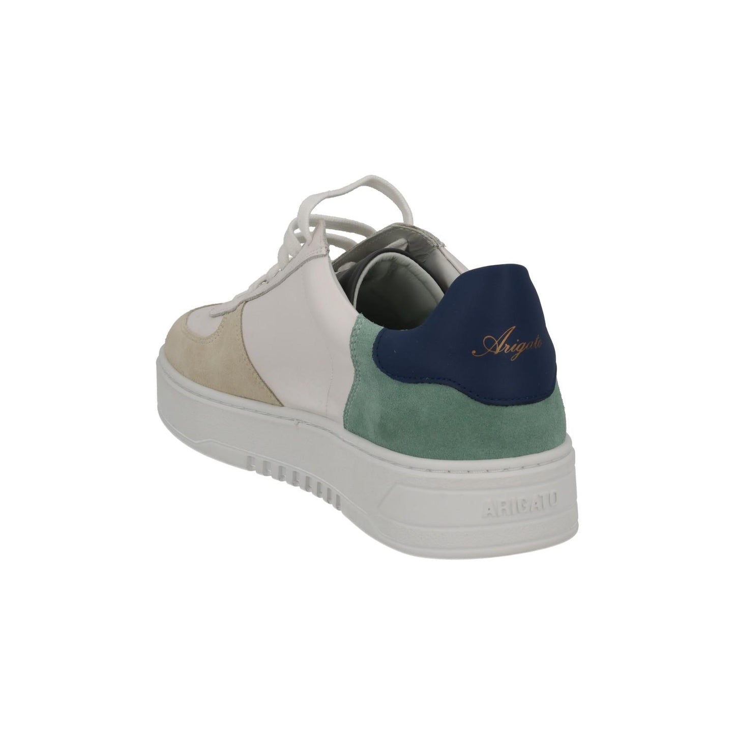 AXEL ARIGATO Men's White Suede Lace-Up Low Orbit Trainers Size UK10 RRP230 NEW