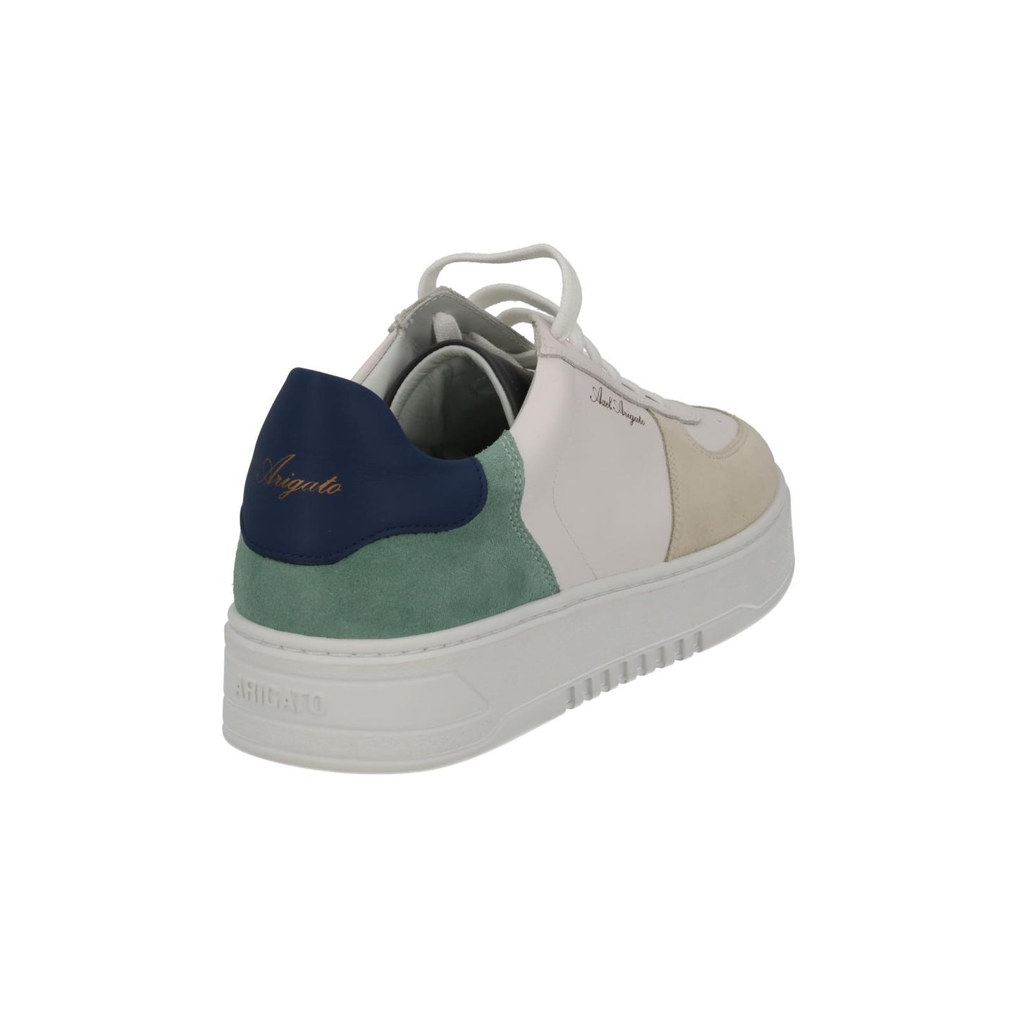 AXEL ARIGATO Men's White Suede Lace-Up Low Orbit Trainers Size UK10 RRP230 NEW