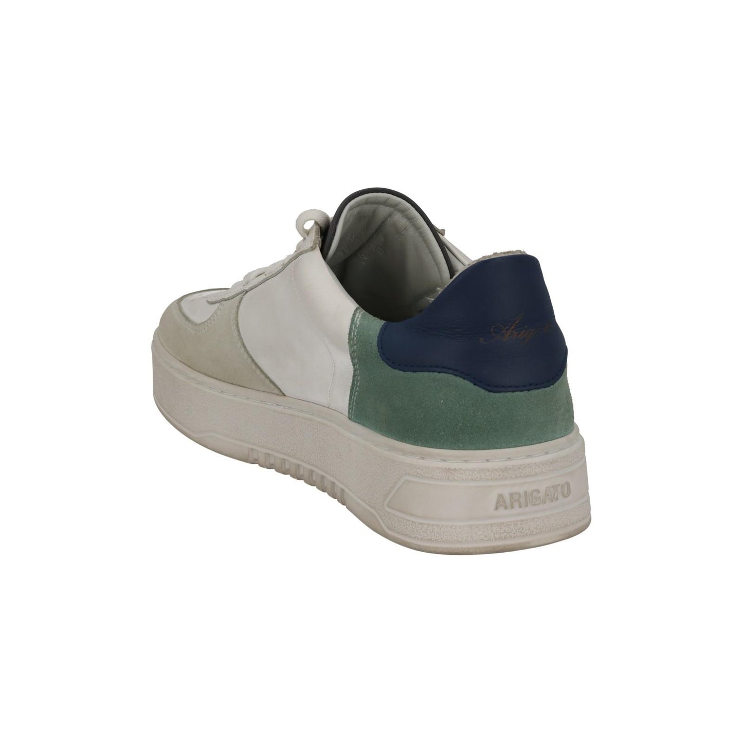 AXEL ARIGATO Men's White Combo Suede Low Top Orbit Trainers Size UK7 RRP230 NEW