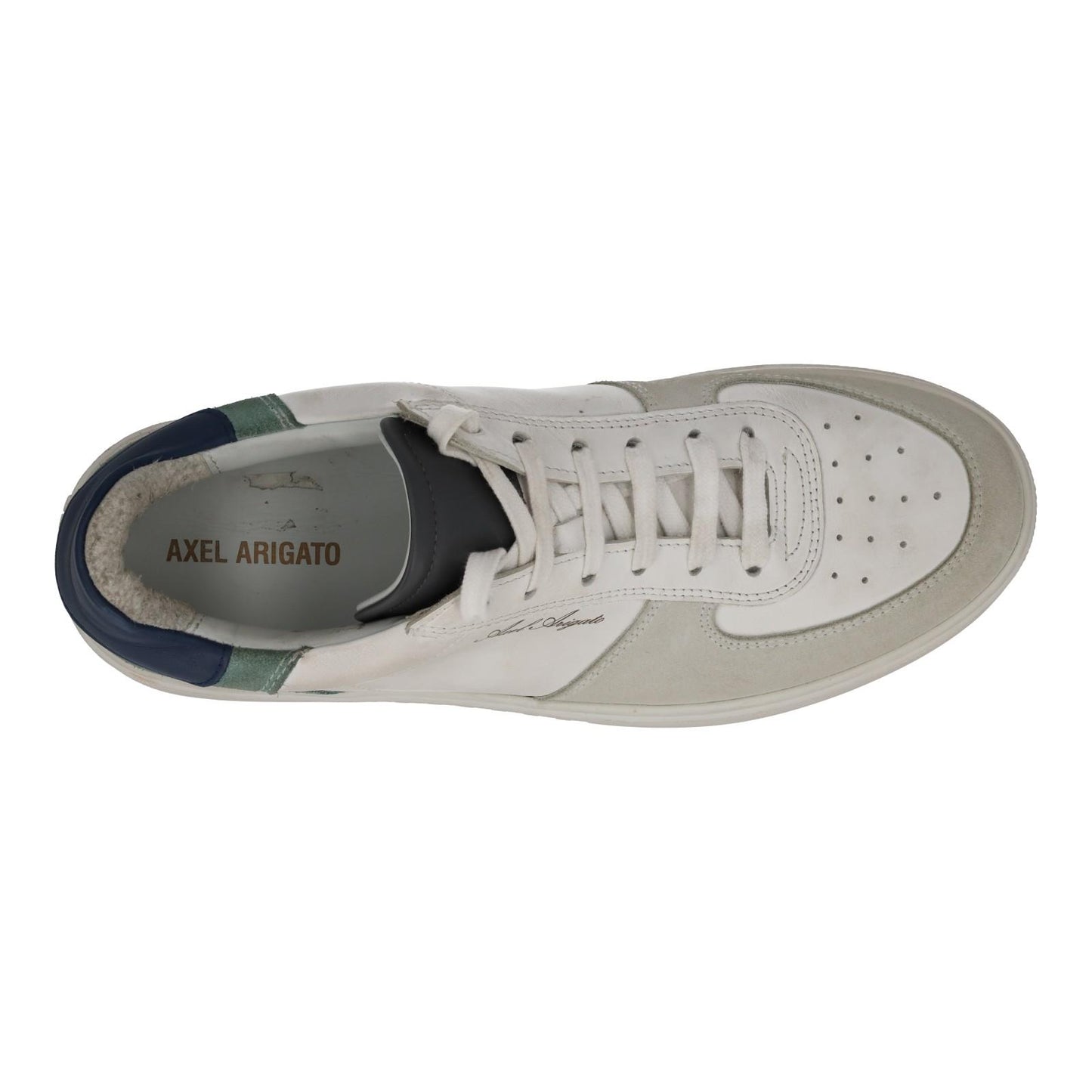 AXEL ARIGATO Men's White Combo Suede Low Top Orbit Trainers Size UK7 RRP230 NEW