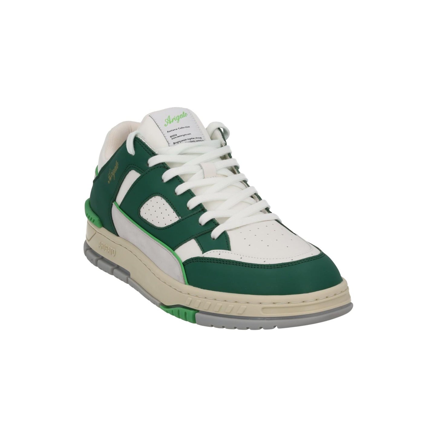 AXEL ARIGATO Men's Green & White Combo Area Low Trainers Size UK11 RRP265 NEW