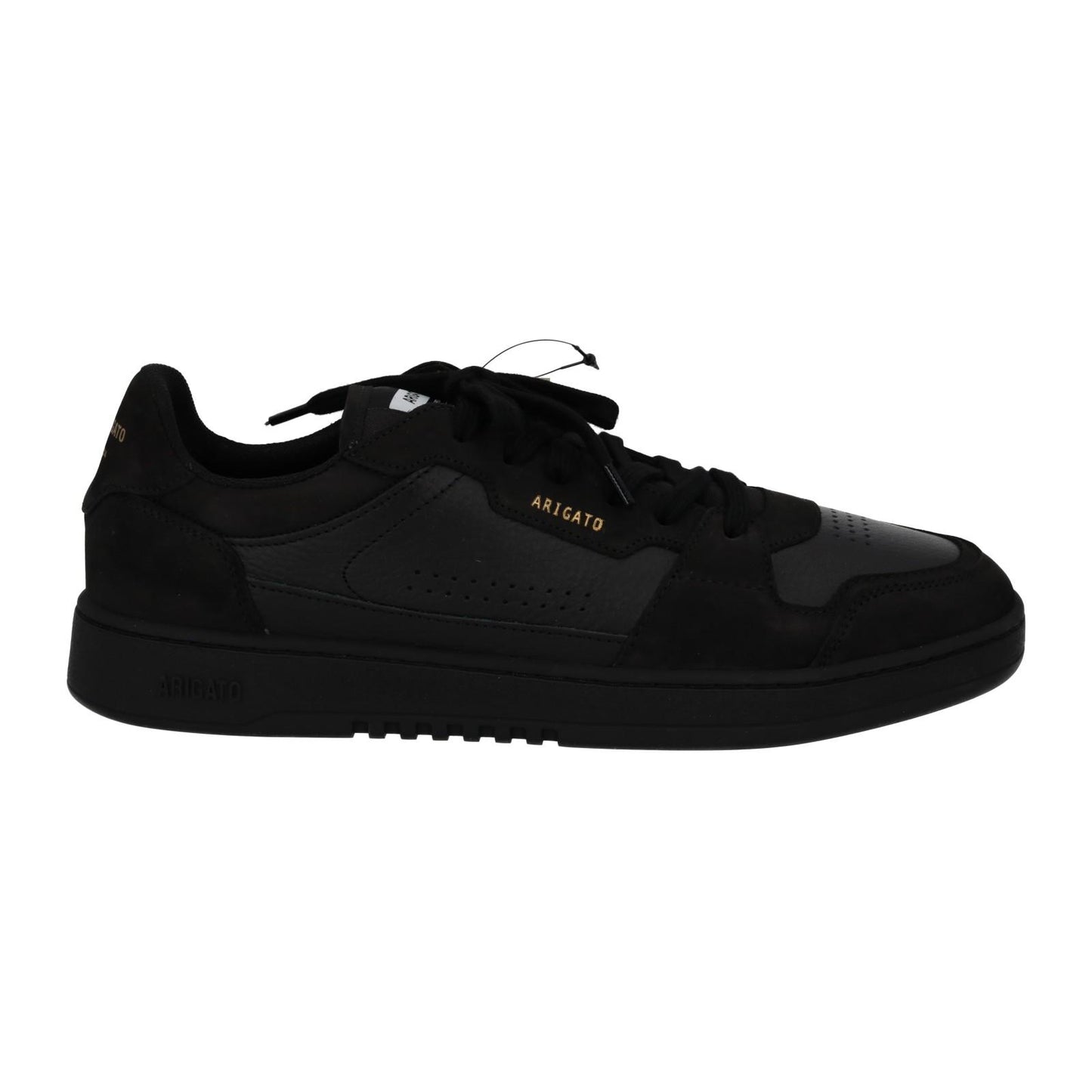 AXEL ARIGATO Men's Black Leather & Suede Dice Mono Trainers Size UK10 RRP215 NEW