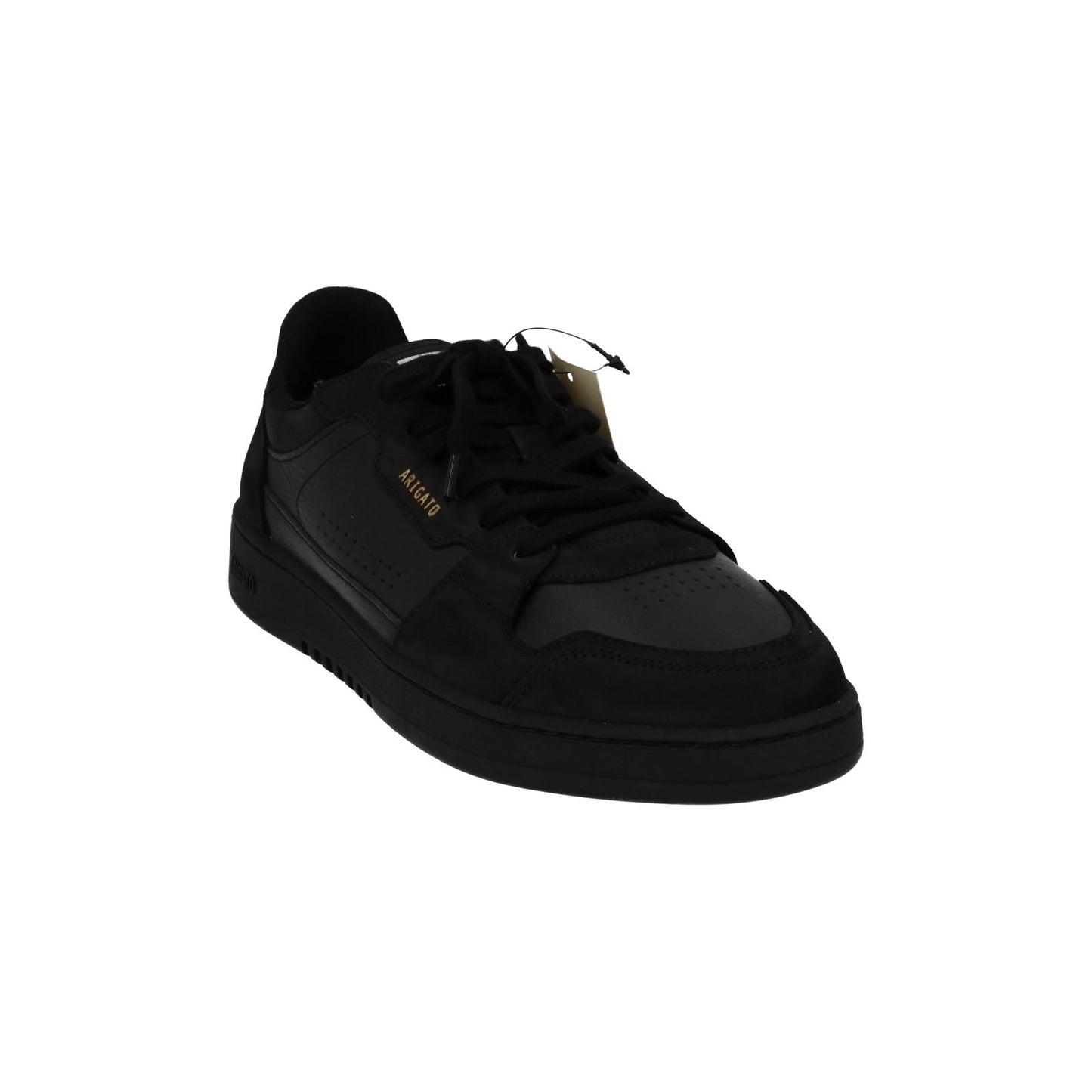 AXEL ARIGATO Men's Black Leather & Suede Dice Mono Trainers Size UK10 RRP215 NEW