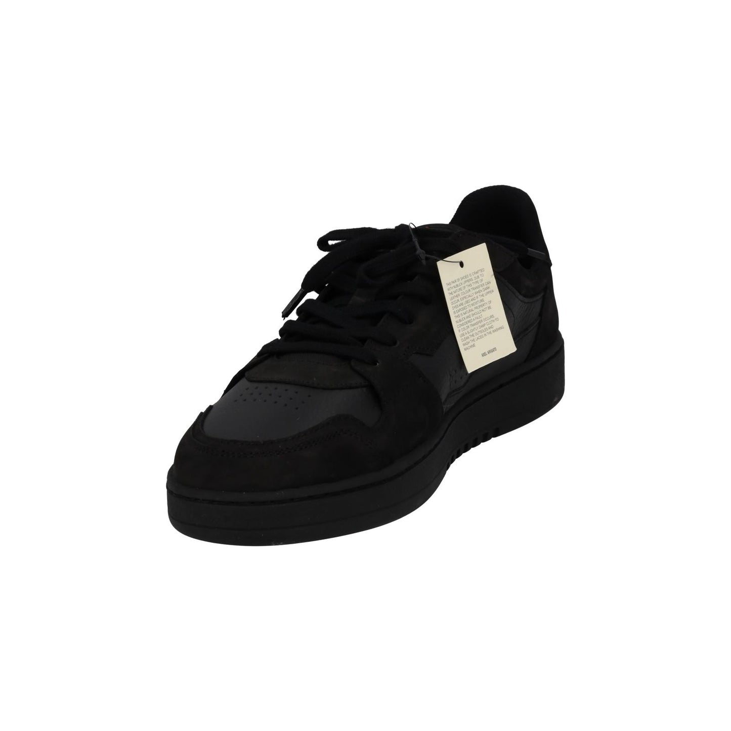 AXEL ARIGATO Men's Black Leather & Suede Dice Mono Trainers Size UK10 RRP215 NEW