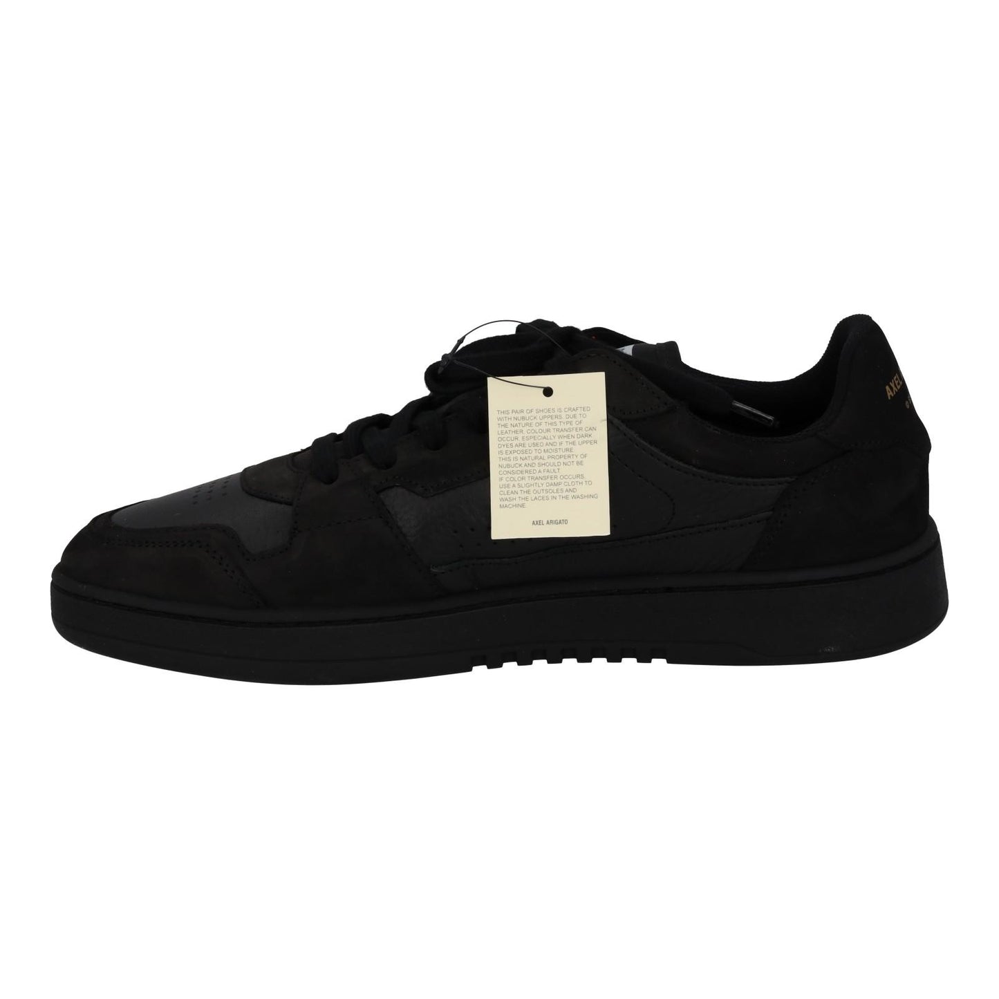 AXEL ARIGATO Men's Black Leather & Suede Dice Mono Trainers Size UK10 RRP215 NEW
