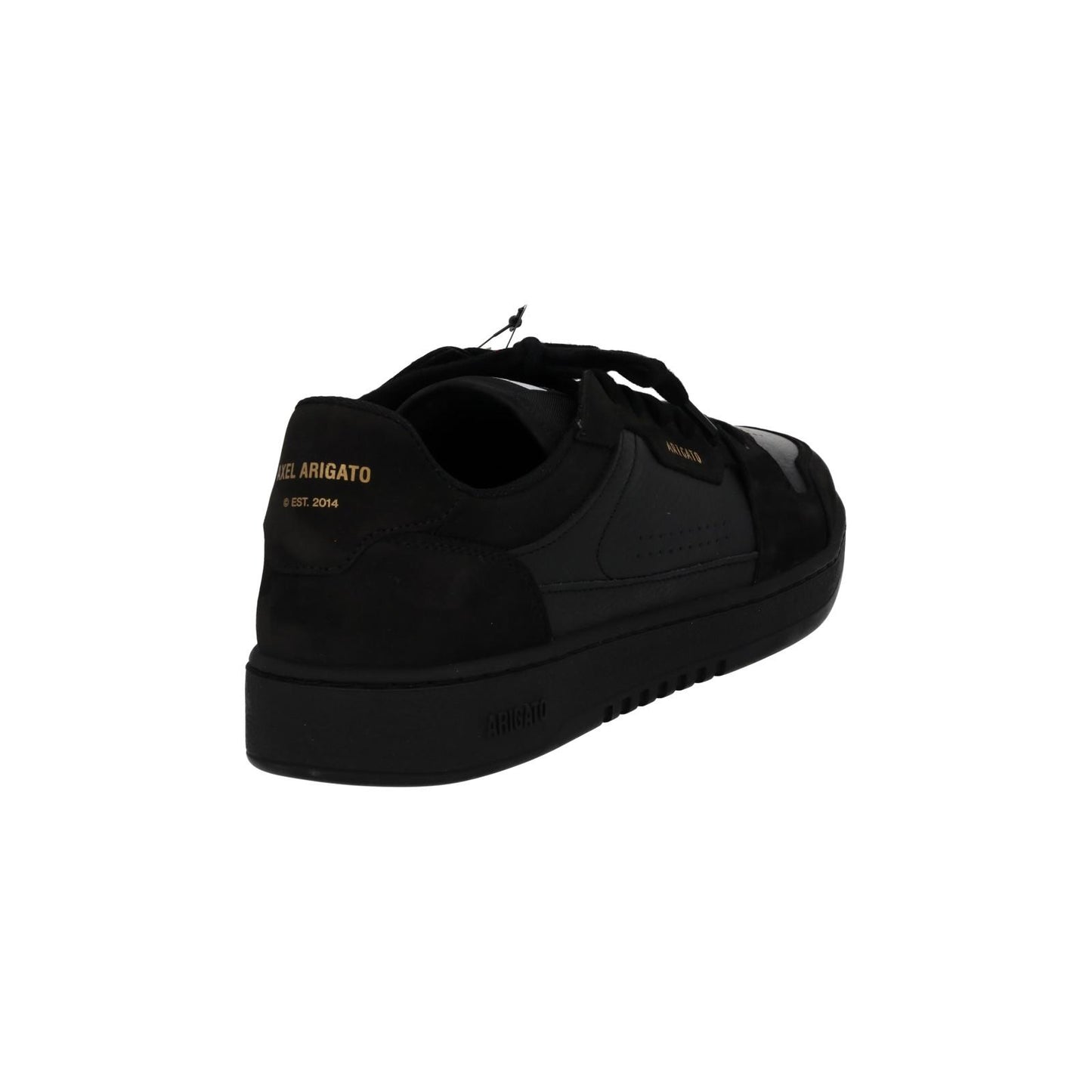 AXEL ARIGATO Men's Black Leather & Suede Dice Mono Trainers Size UK10 RRP215 NEW