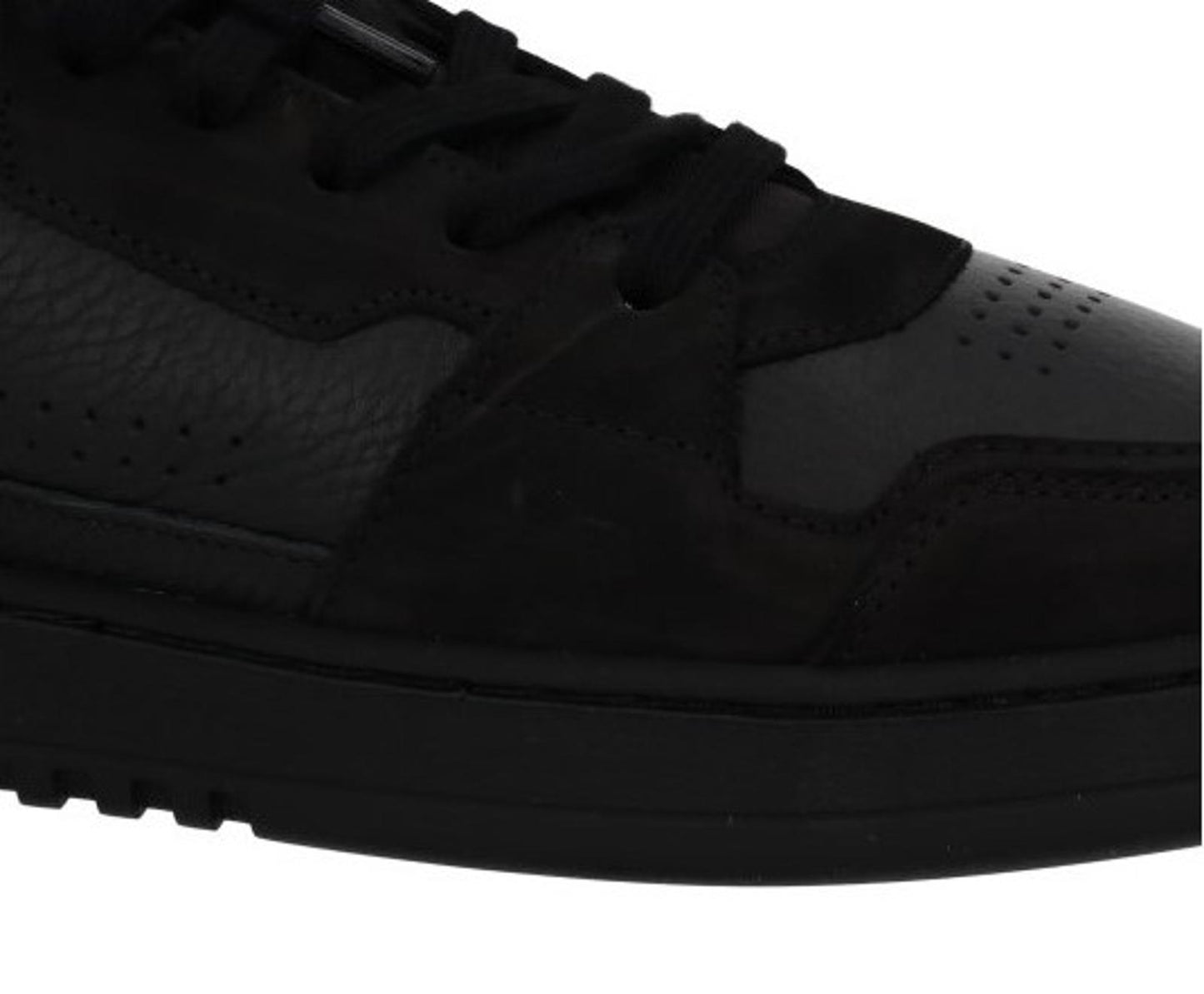 AXEL ARIGATO Men's Black Leather & Suede Dice Mono Trainers Size UK10 RRP215 NEW