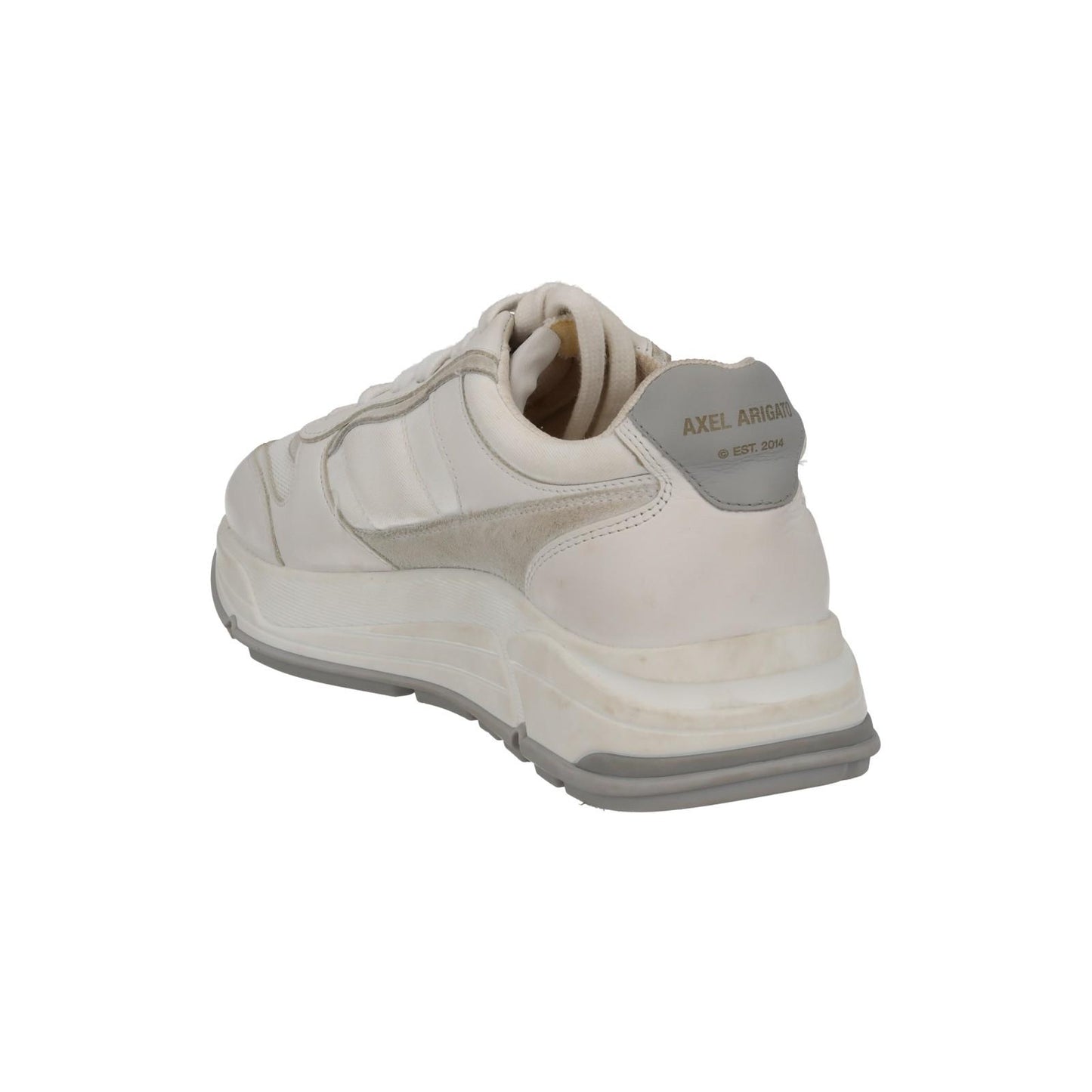 AXEL ARIGATO Ladies White Leather & Fabric Rush Trainers EU37 UK4 RRP210 NEW