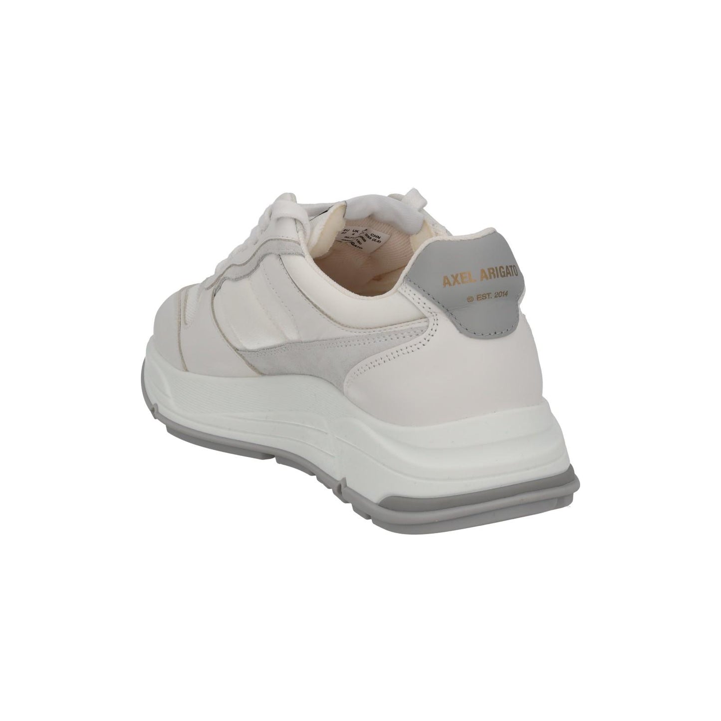 AXEL ARIGATO Ladies White Leather Lace-Up Low Rush Trainers EU37 UK4 RRP210 NEW
