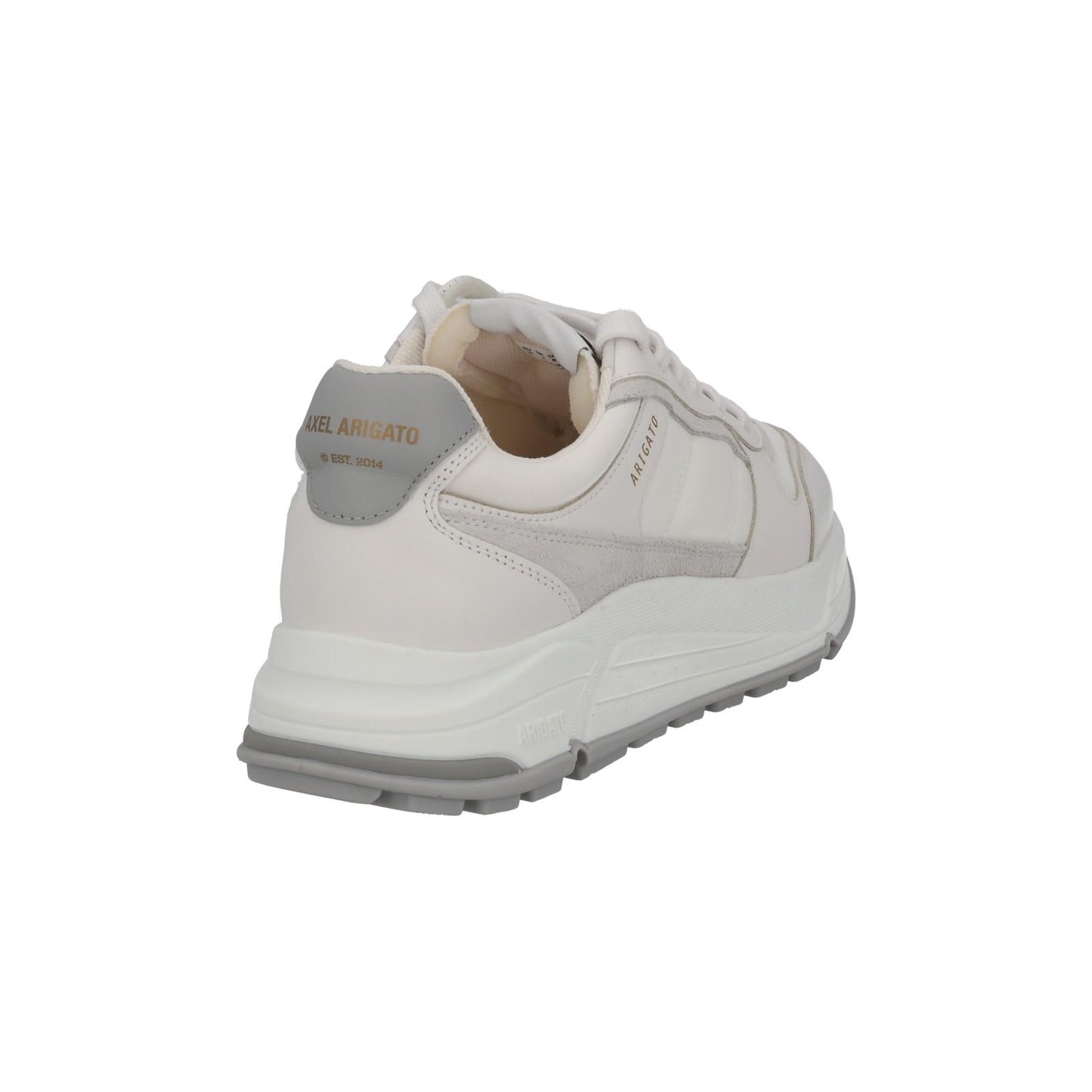 AXEL ARIGATO Ladies White Leather Lace-Up Low Rush Trainers EU37 UK4 RRP210 NEW