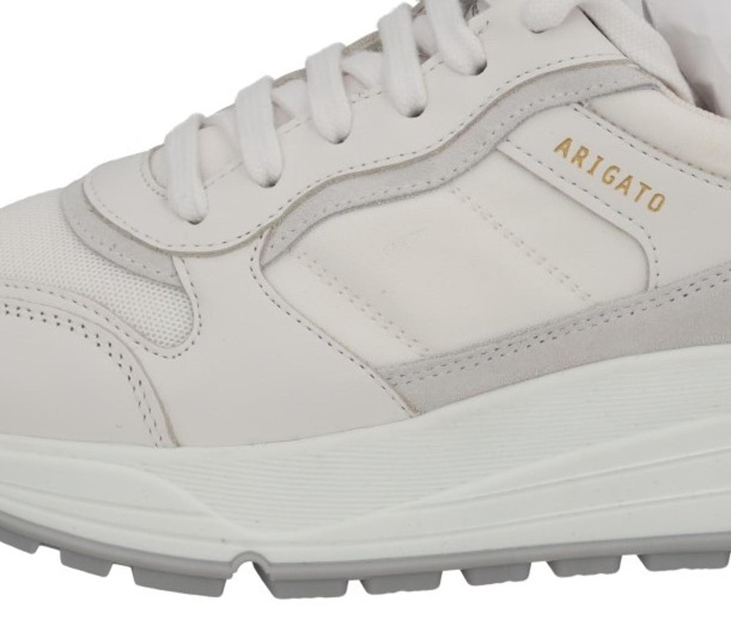AXEL ARIGATO Ladies White Leather Lace-Up Low Rush Trainers EU37 UK4 RRP210 NEW