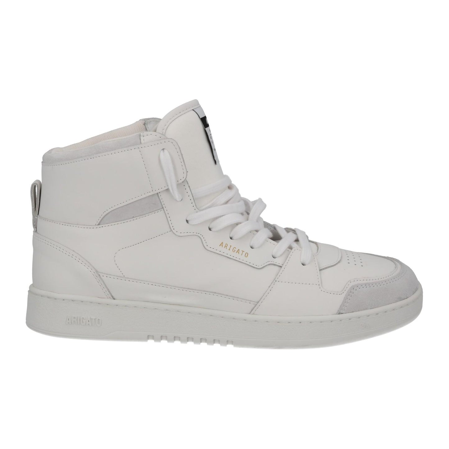 AXEL ARIGATO Men's White Leather & Suede Dice Hi Top Trainers UK11 RRP250 NEW