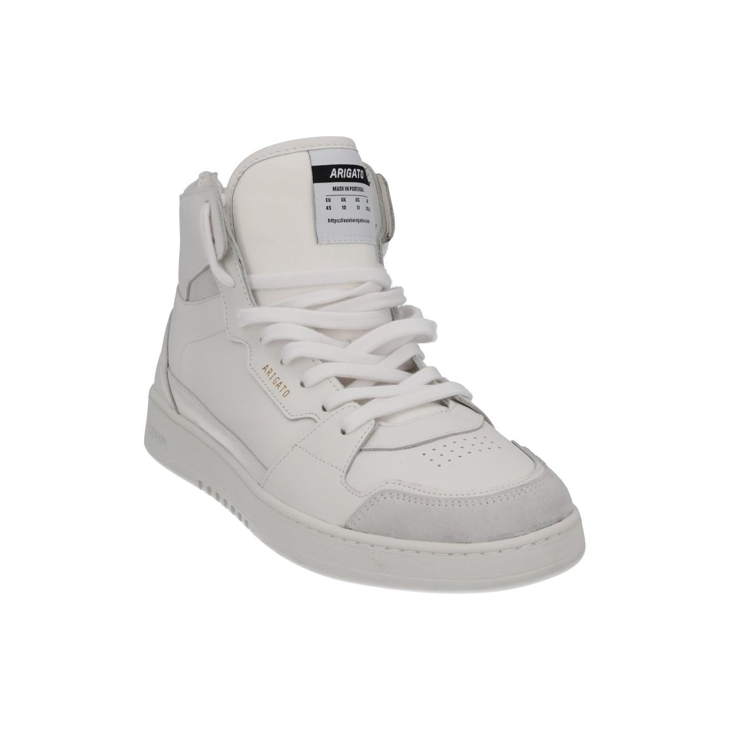 AXEL ARIGATO Men's White Leather & Suede Dice Hi Top Trainers UK11 RRP250 NEW
