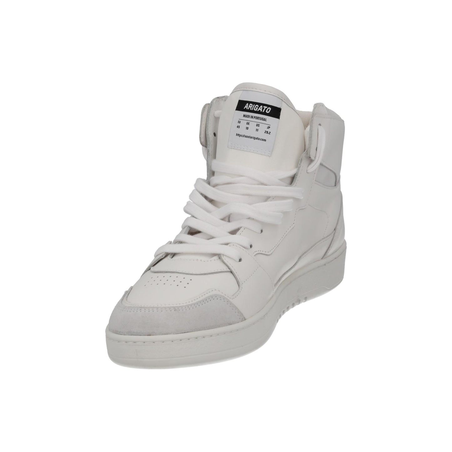 AXEL ARIGATO Men's White Leather & Suede Dice Hi Top Trainers UK11 RRP250 NEW