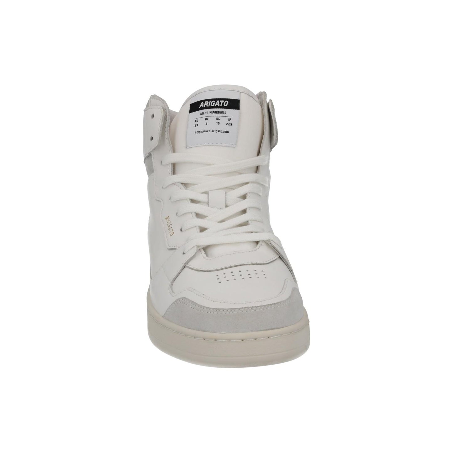 AXEL ARIGATO Men's White Leather & Suede Dice Hi Top Trainers UK9 RRP250 NEW