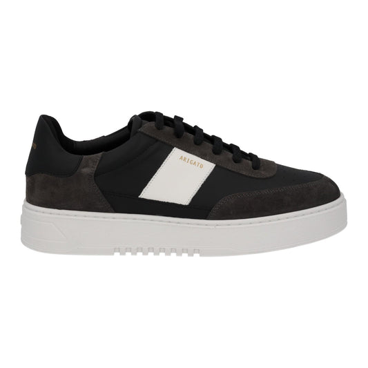 AXEL ARIGATO Men's Black & White Leather Lace-Up Orbit Trainers UK10 RRP230 NEW