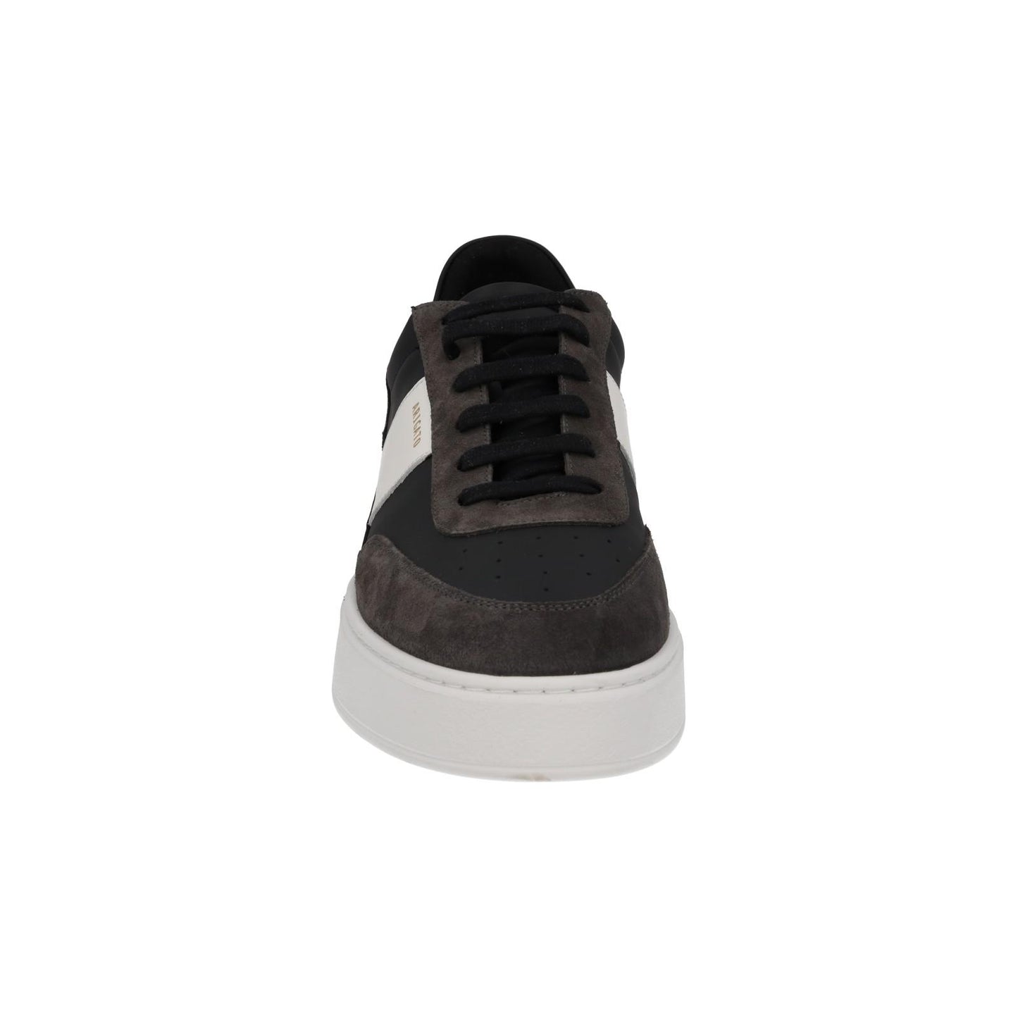 AXEL ARIGATO Men's Black & White Leather Lace-Up Orbit Trainers UK10 RRP230 NEW