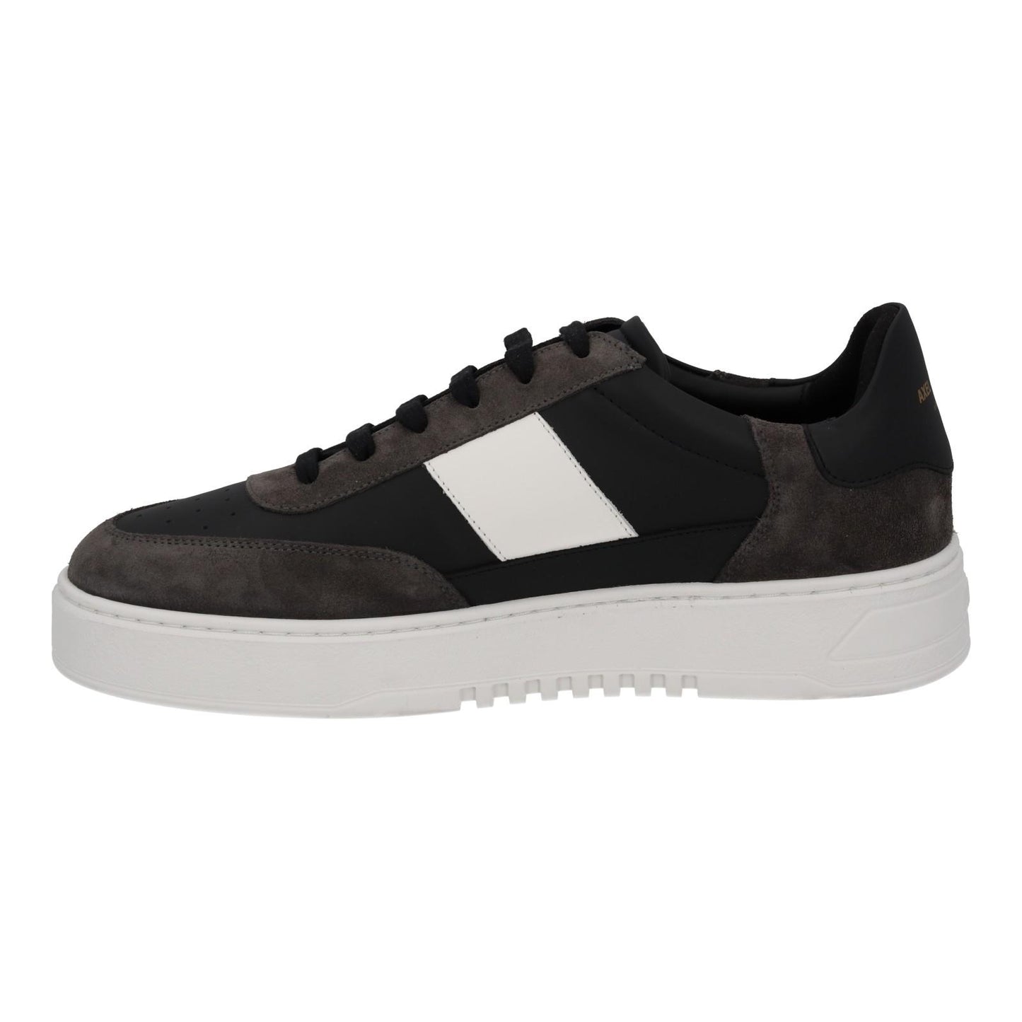 AXEL ARIGATO Men's Black & White Leather Lace-Up Orbit Trainers UK10 RRP230 NEW