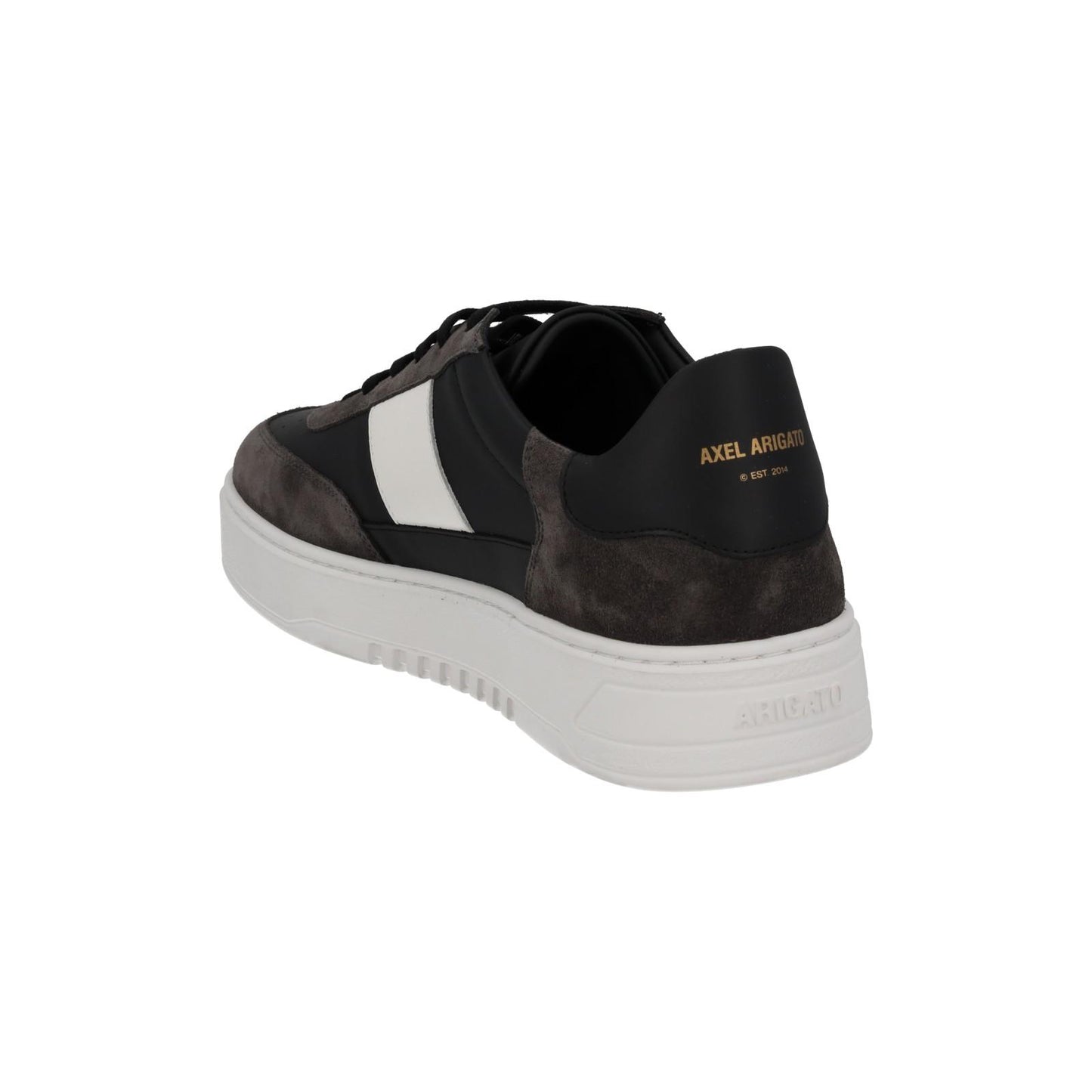 AXEL ARIGATO Men's Black & White Leather Lace-Up Orbit Trainers UK10 RRP230 NEW