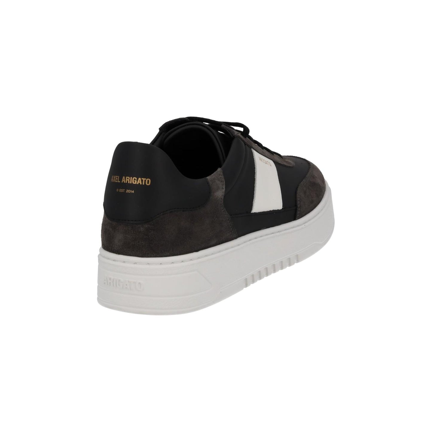 AXEL ARIGATO Men's Black & White Leather Lace-Up Orbit Trainers UK10 RRP230 NEW