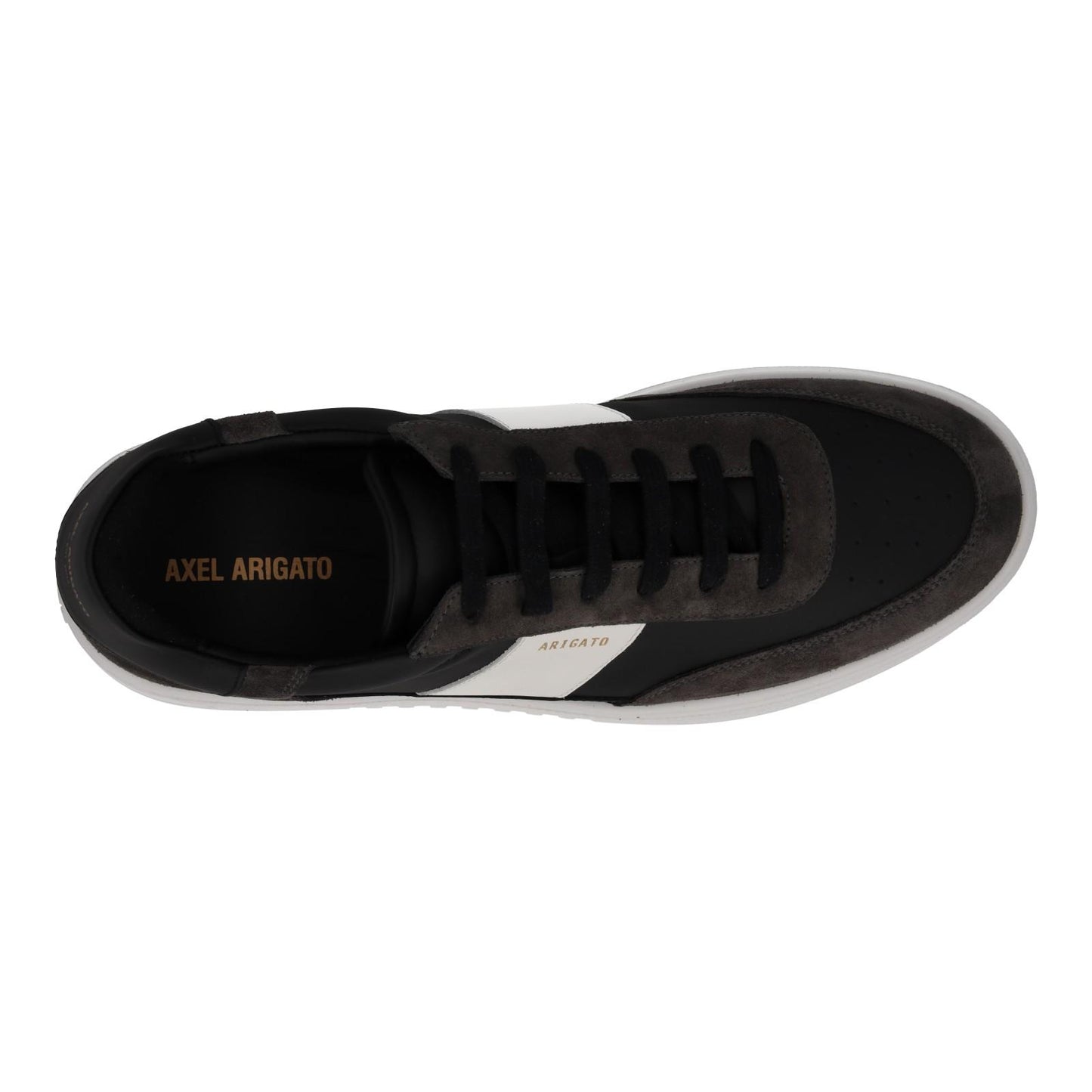 AXEL ARIGATO Men's Black & White Leather Lace-Up Orbit Trainers UK10 RRP230 NEW