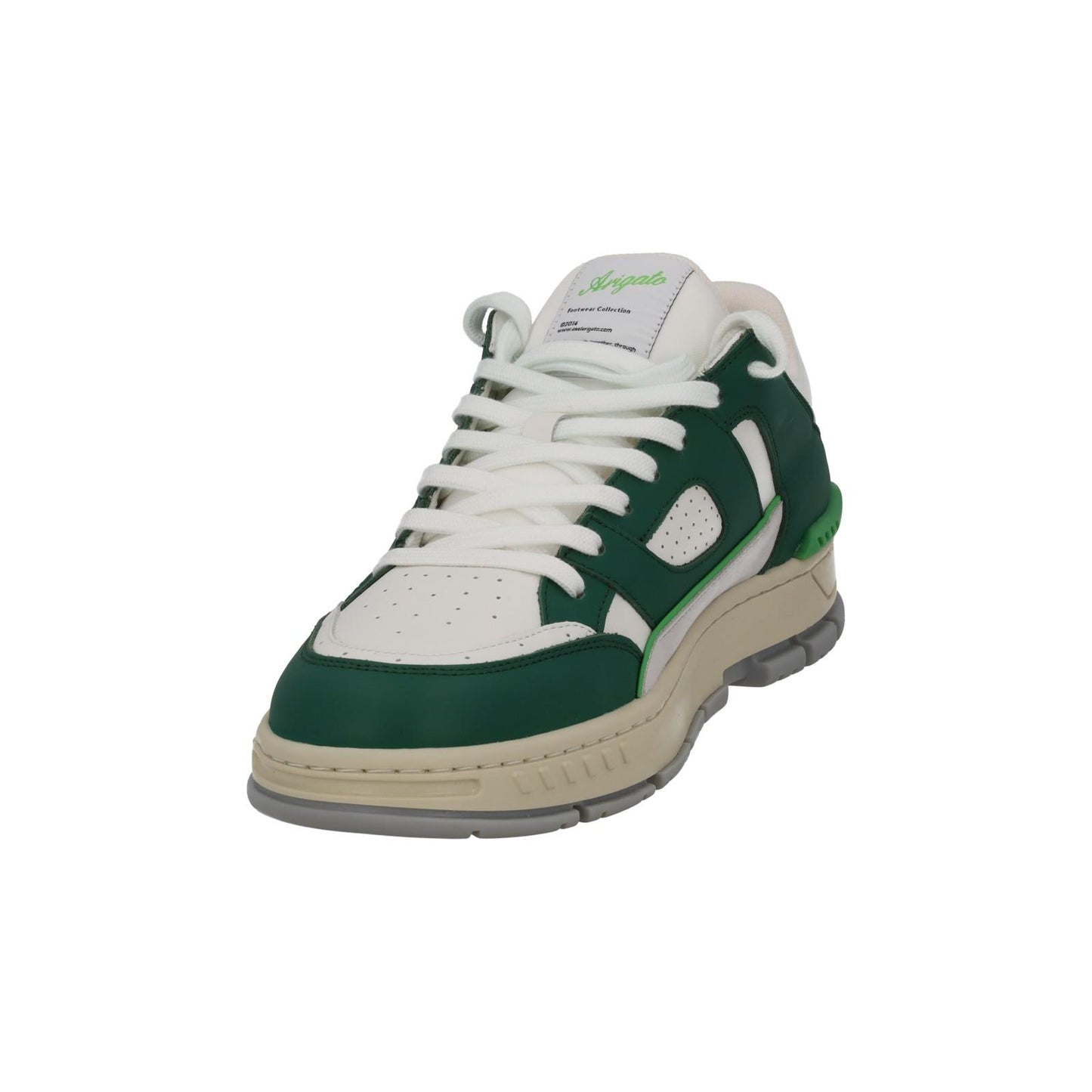 AXEL ARIGATO Men's Green & White Combo Area Low Trainers Size UK8 RRP265 NEW
