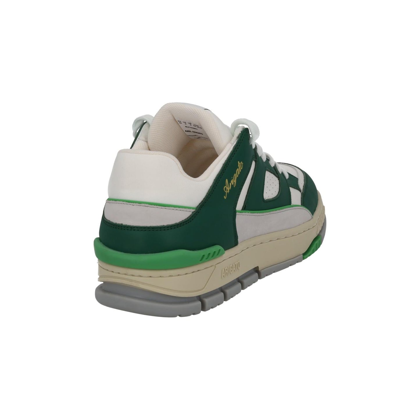 AXEL ARIGATO Men's Green & White Combo Area Low Trainers Size UK8 RRP265 NEW