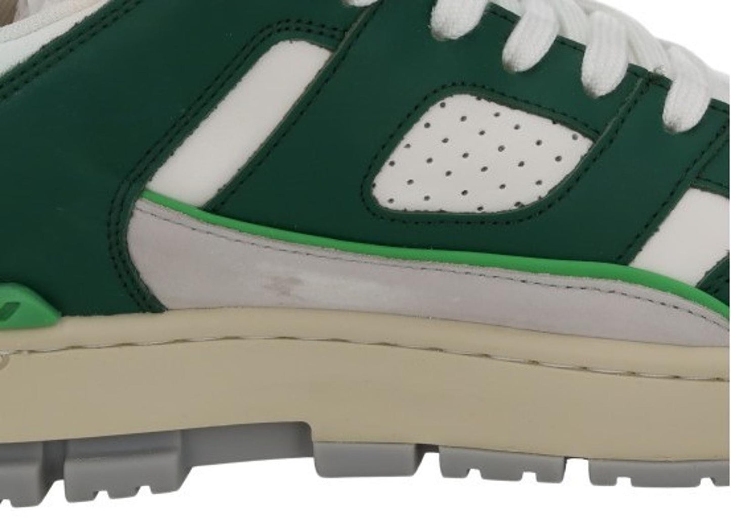 AXEL ARIGATO Men's Green & White Combo Area Low Trainers Size UK8 RRP265 NEW