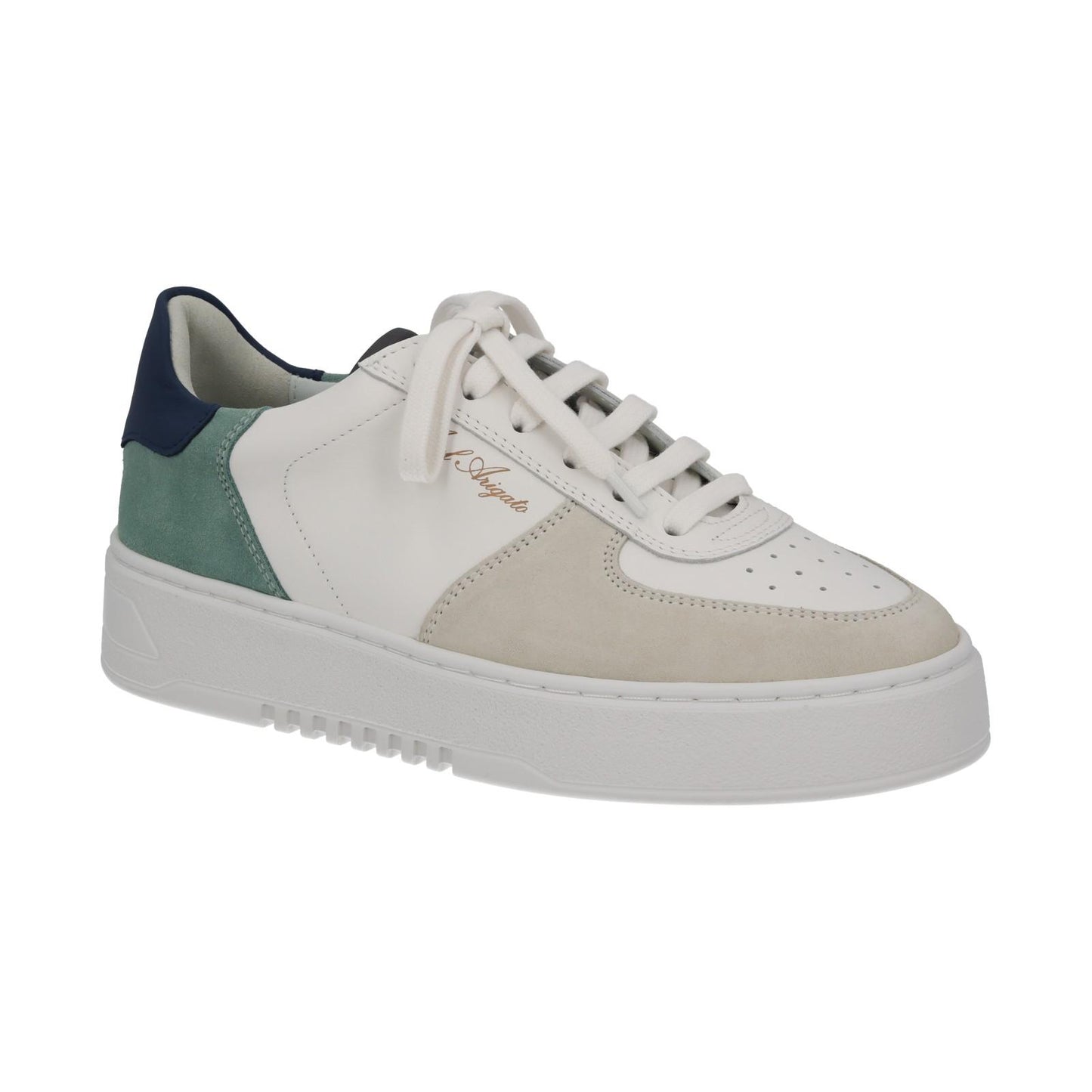 AXEL ARIGATO Orbit Sneaker White Cream Blue Suede Trainer EU39 UK6 NEW RRP230