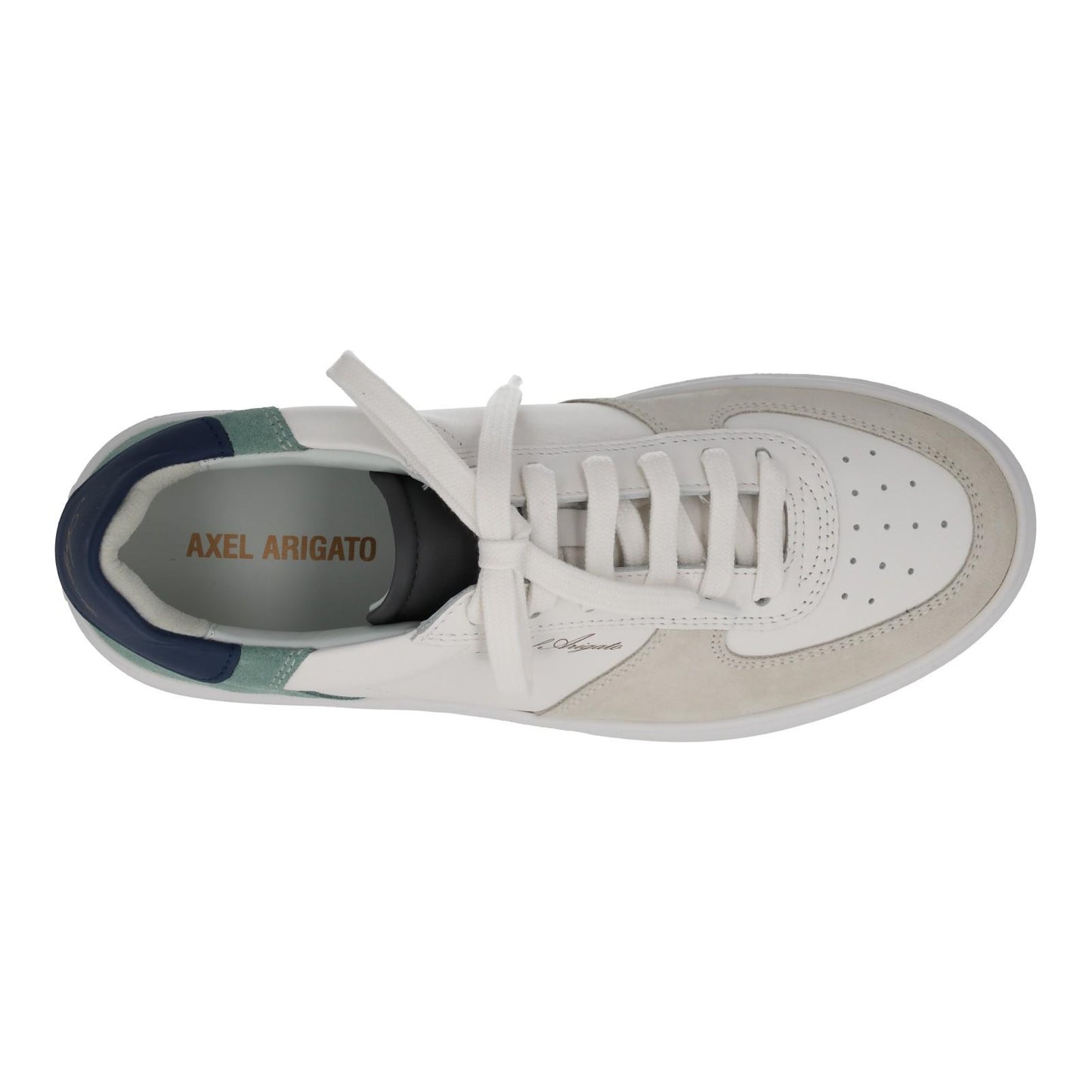 AXEL ARIGATO Orbit Sneaker White Cream Blue Suede Trainer EU39 UK6 NEW RRP230