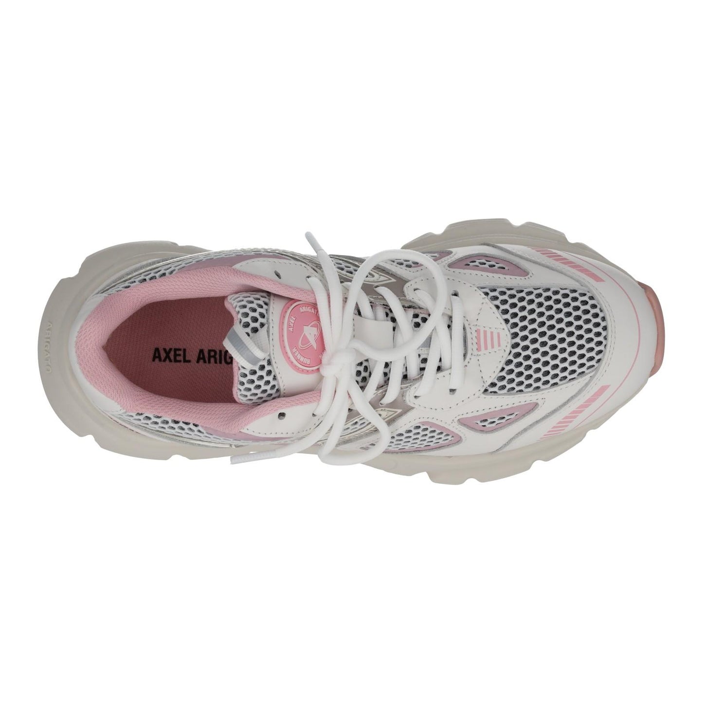 AXEL ARIGATO Marathon Runner Trainer White Pink Leather Fabric UK5 NEW RRP270