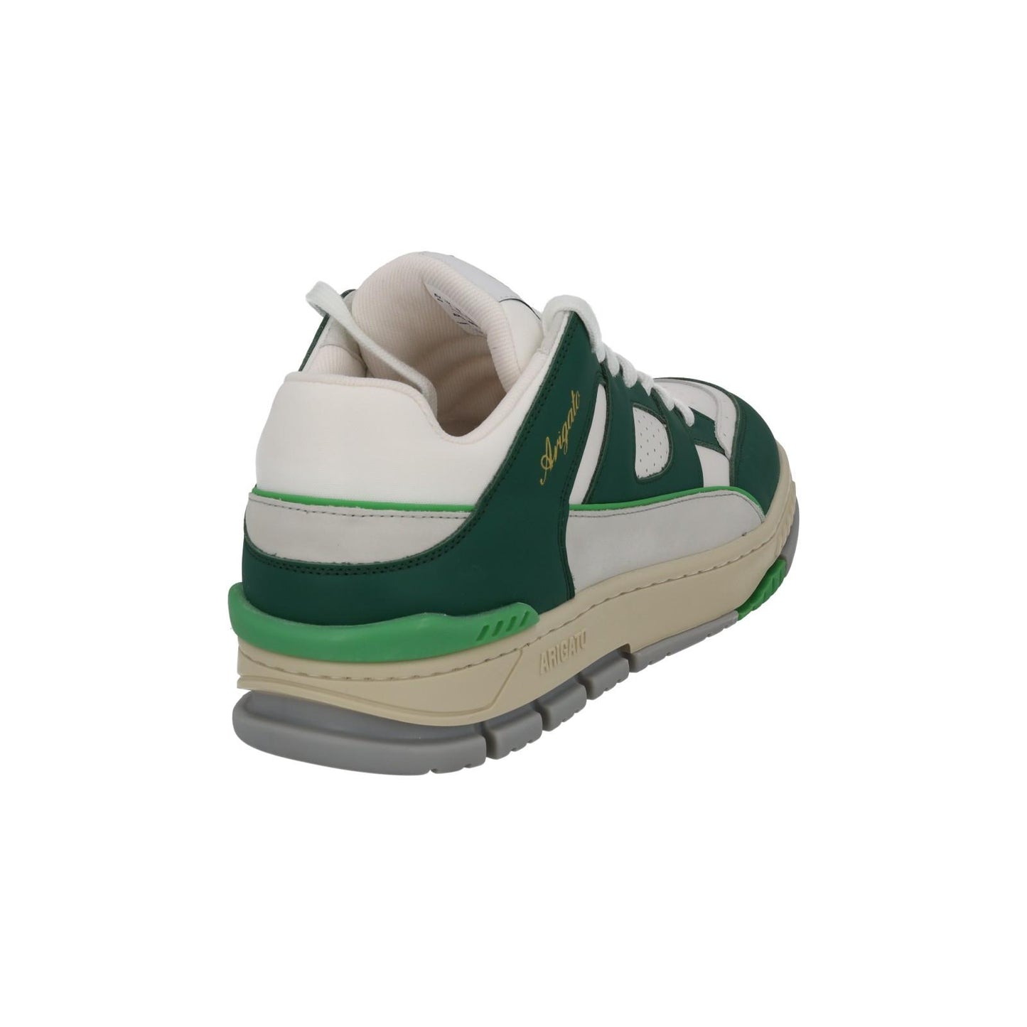 AXEL ARIGATO Trainer Area Low Sneaker Lace Low Top White Green UK9 NEW RRP265