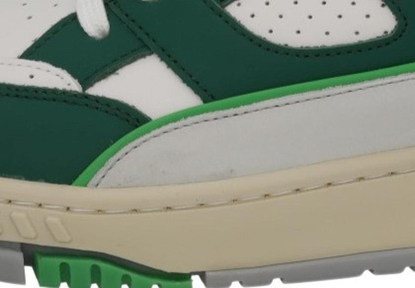 AXEL ARIGATO Trainer Area Low Sneaker Lace Low Top White Green UK9 NEW RRP265