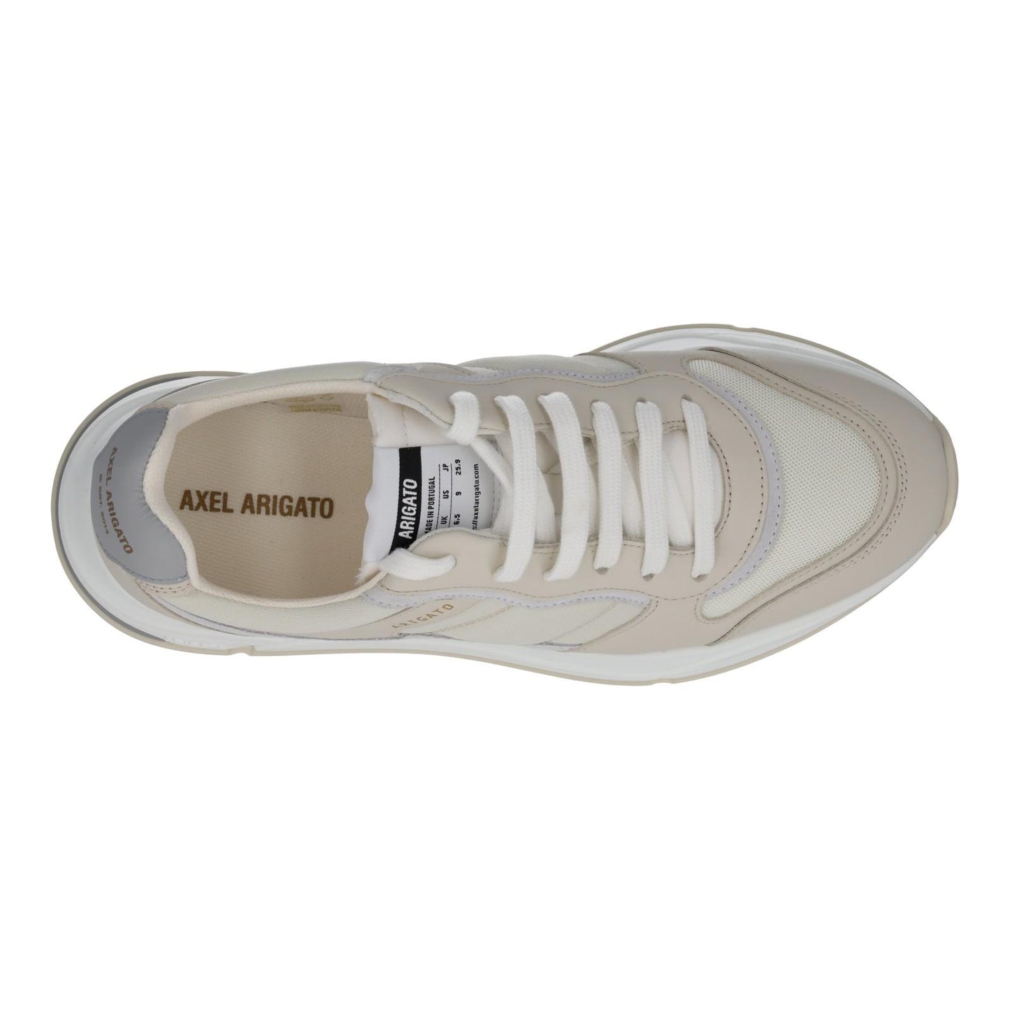 AXEL ARIGATO Trainer Rush Sneaker Low Mesh Leather Beige EU40 UK6.5 NEW RRP225