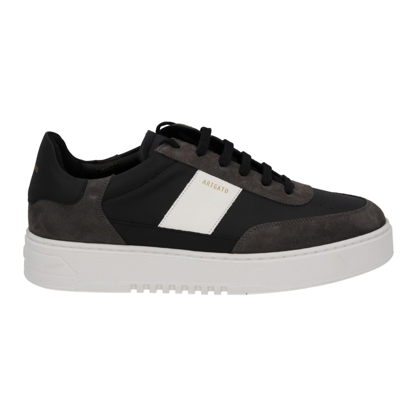 AXEL ARIGATO Orbit Trainer Low Top Sneaker Black White Leather UK11 NEW RRP230