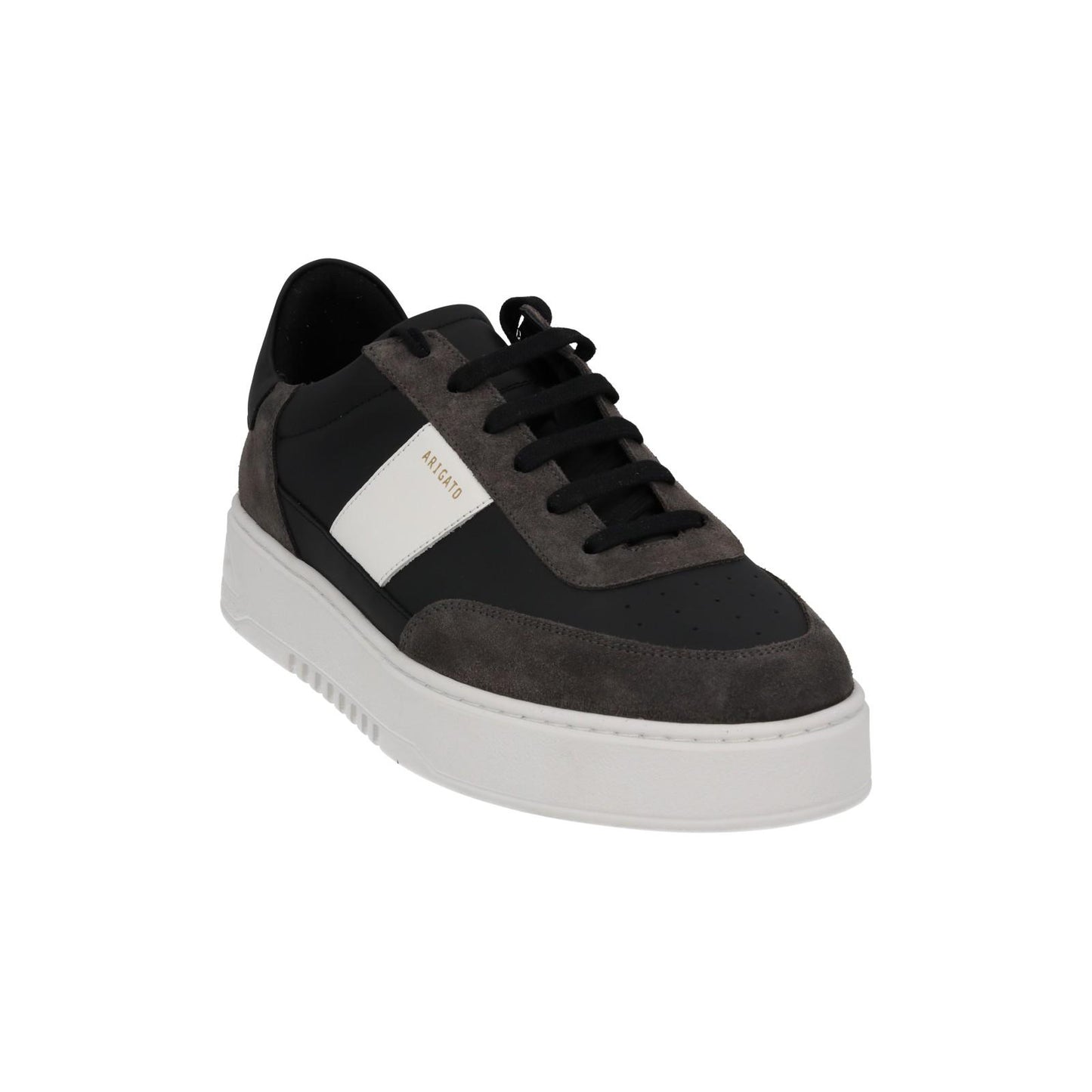 AXEL ARIGATO Orbit Trainer Low Top Sneaker Black White Leather UK11 NEW RRP230