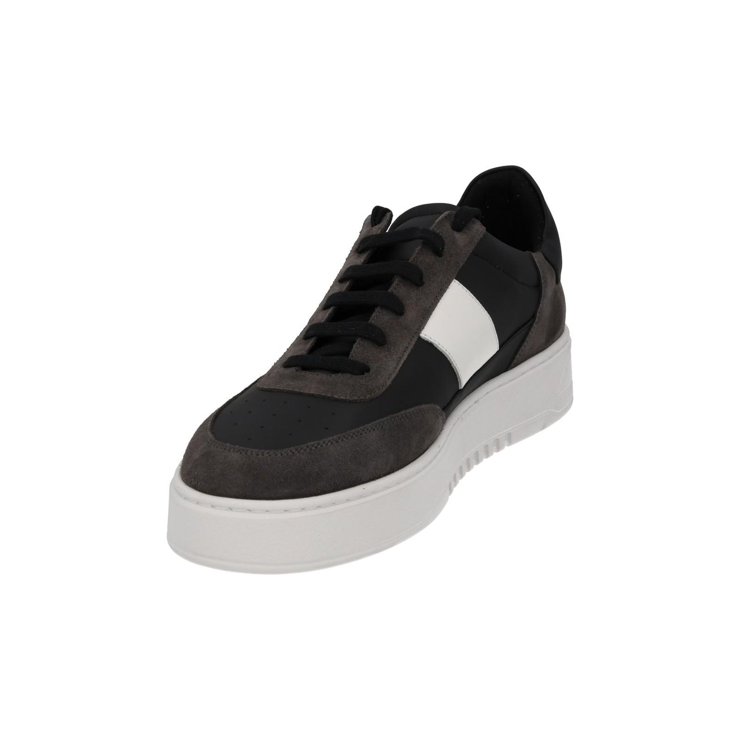 AXEL ARIGATO Orbit Trainer Low Top Sneaker Black White Leather UK11 NEW RRP230