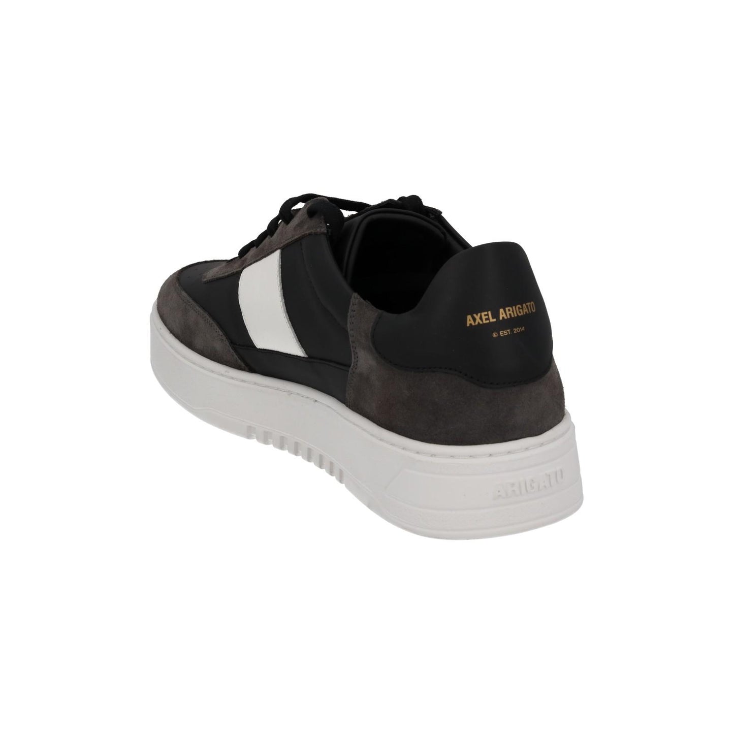 AXEL ARIGATO Orbit Trainer Low Top Sneaker Black White Leather UK11 NEW RRP230