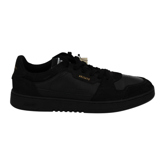 AXEL ARIGATO Trainers Dice Mono Sneaker Black Leather Suede UK11 NEW RRP215