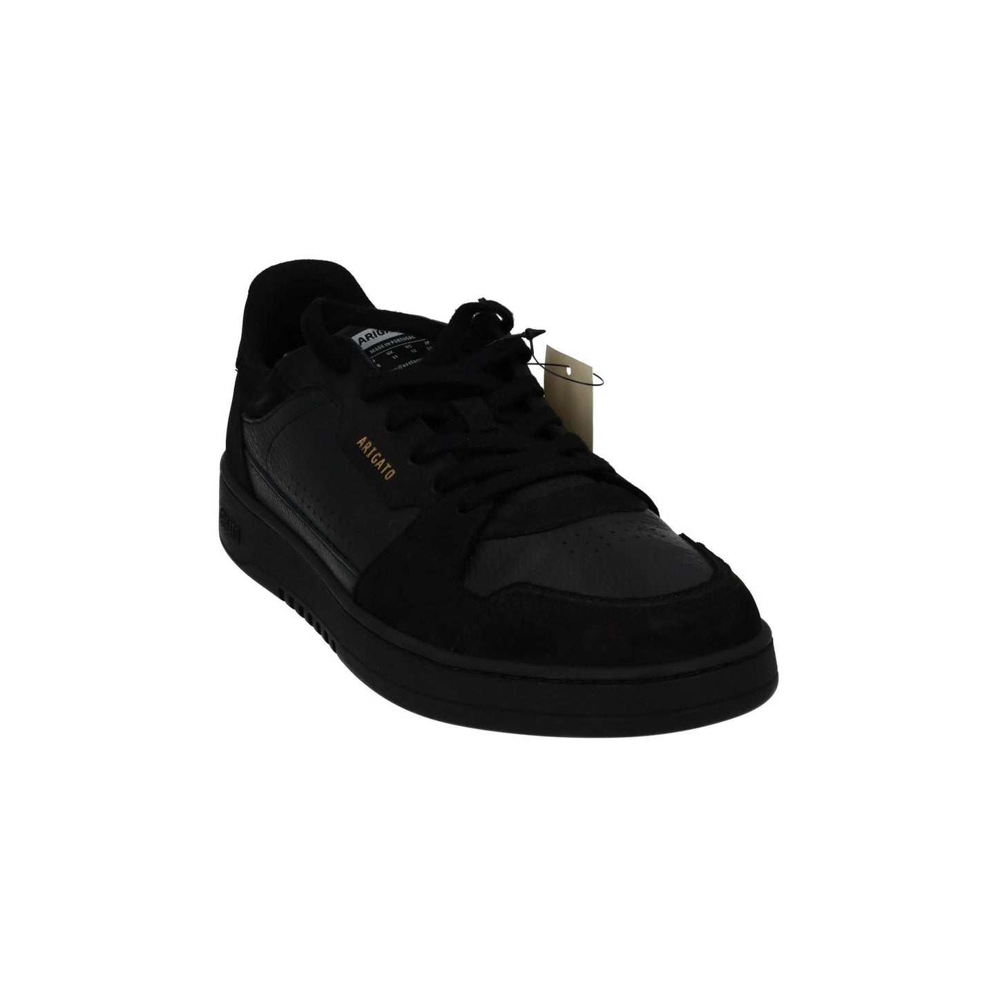 AXEL ARIGATO Trainers Dice Mono Sneaker Black Leather Suede UK11 NEW RRP215